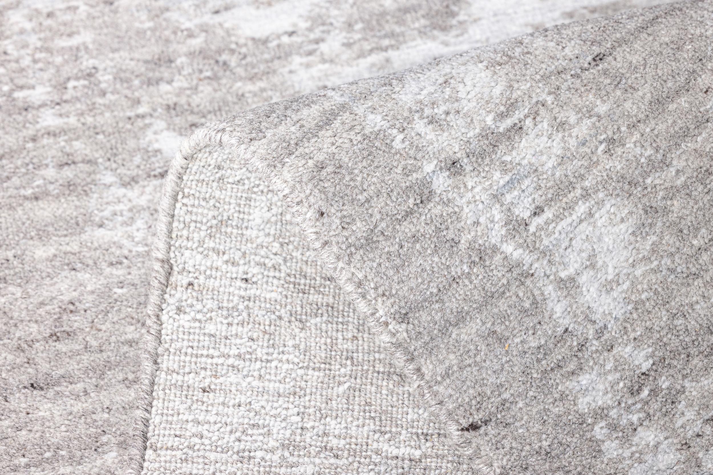 Schlafzimmer Teppich Banu Brown/Silver aus 50% Wolle, 40% Viskose, 10% Baumwolle, in der Farbe Brown/Silver | Homerugs - Detailsicht (4)