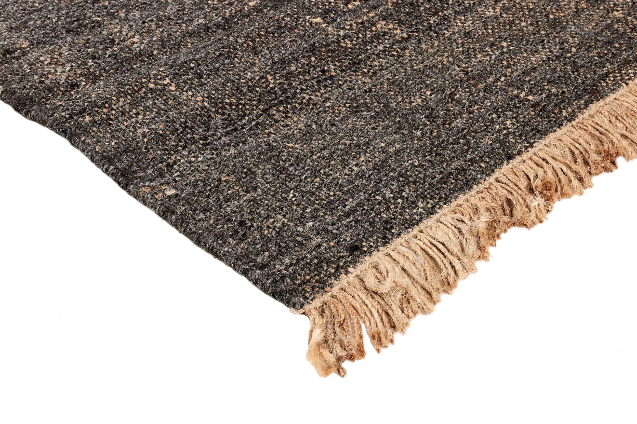 Teppich Nordic Nature 200024WD, Black aus Wolle, in der Farbe Black | Homerugs - Detailsicht (4)