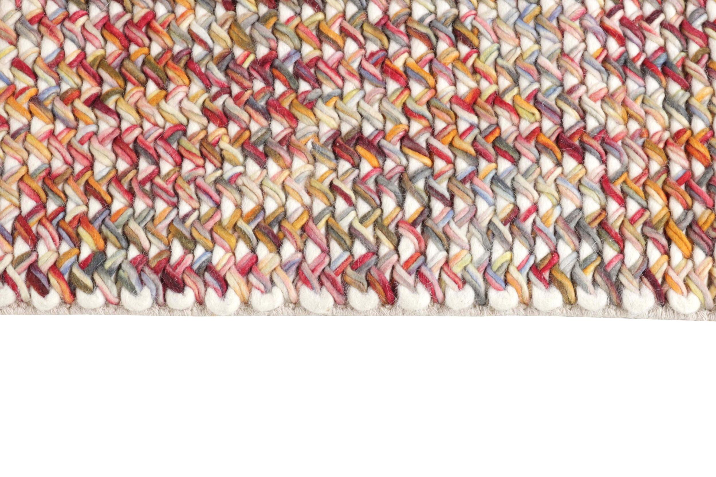 Teppich Rainbow Multicolour aus 80 % Wolle, 20 % Baumwolle, in Farbe/n Bunt | Homerugs - Detailsicht (4)