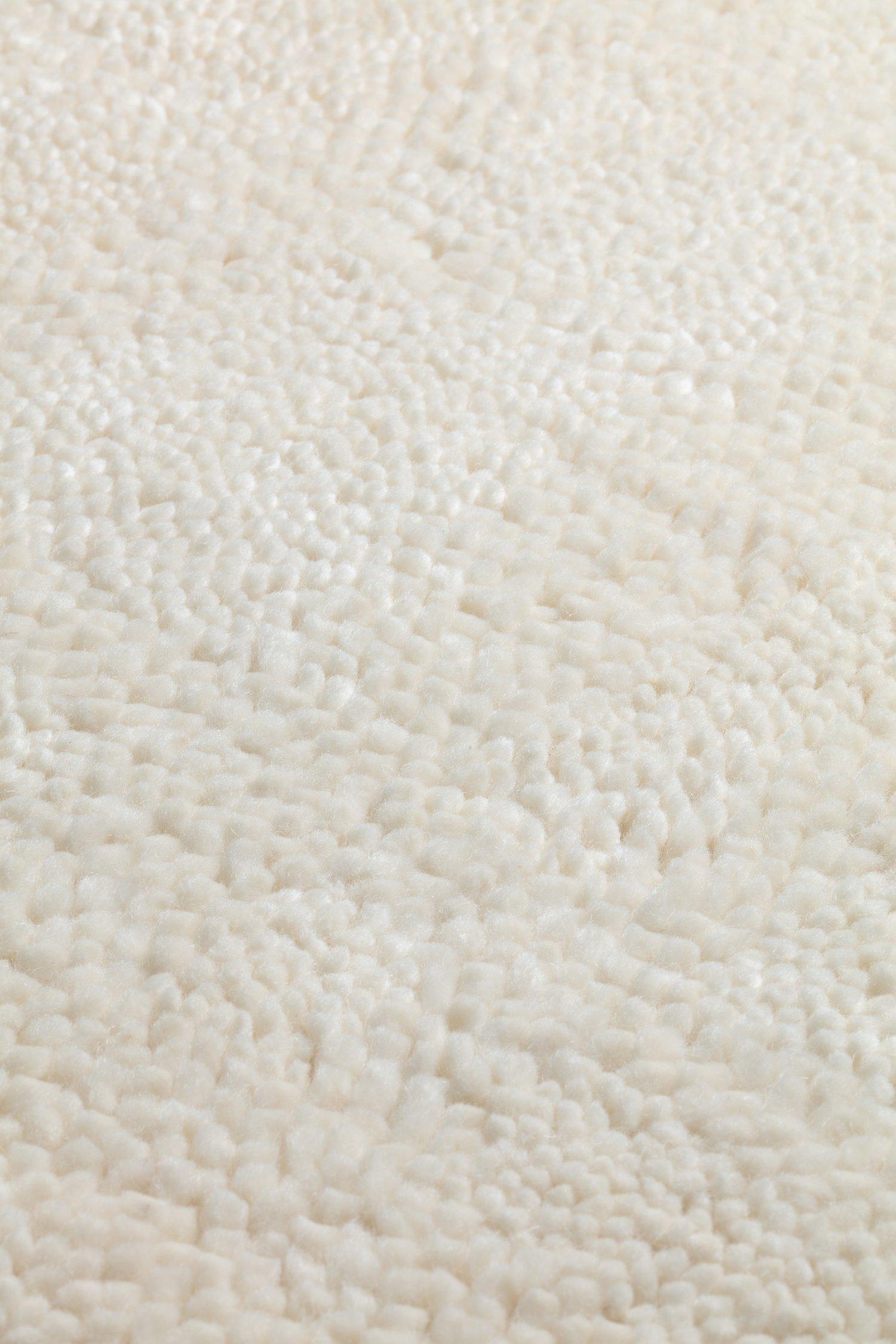 Living room rug Crisscross Beige, 100% Wool, in colour Beige | Homerugs - Detail View (4)