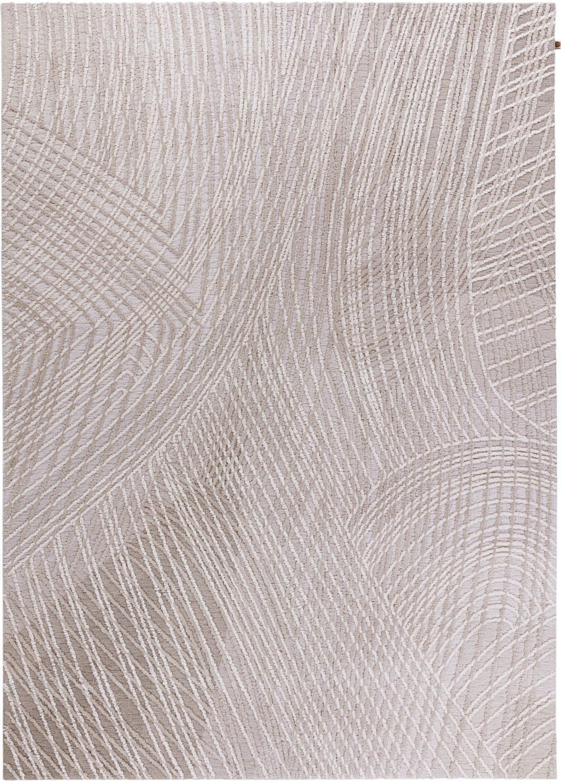 Schlafzimmer Teppich Spiro Vanilla Fog aus 89% Wolle, 11% Seide, in der Farbe Vanilla Fog | Homerugs - Raumansicht