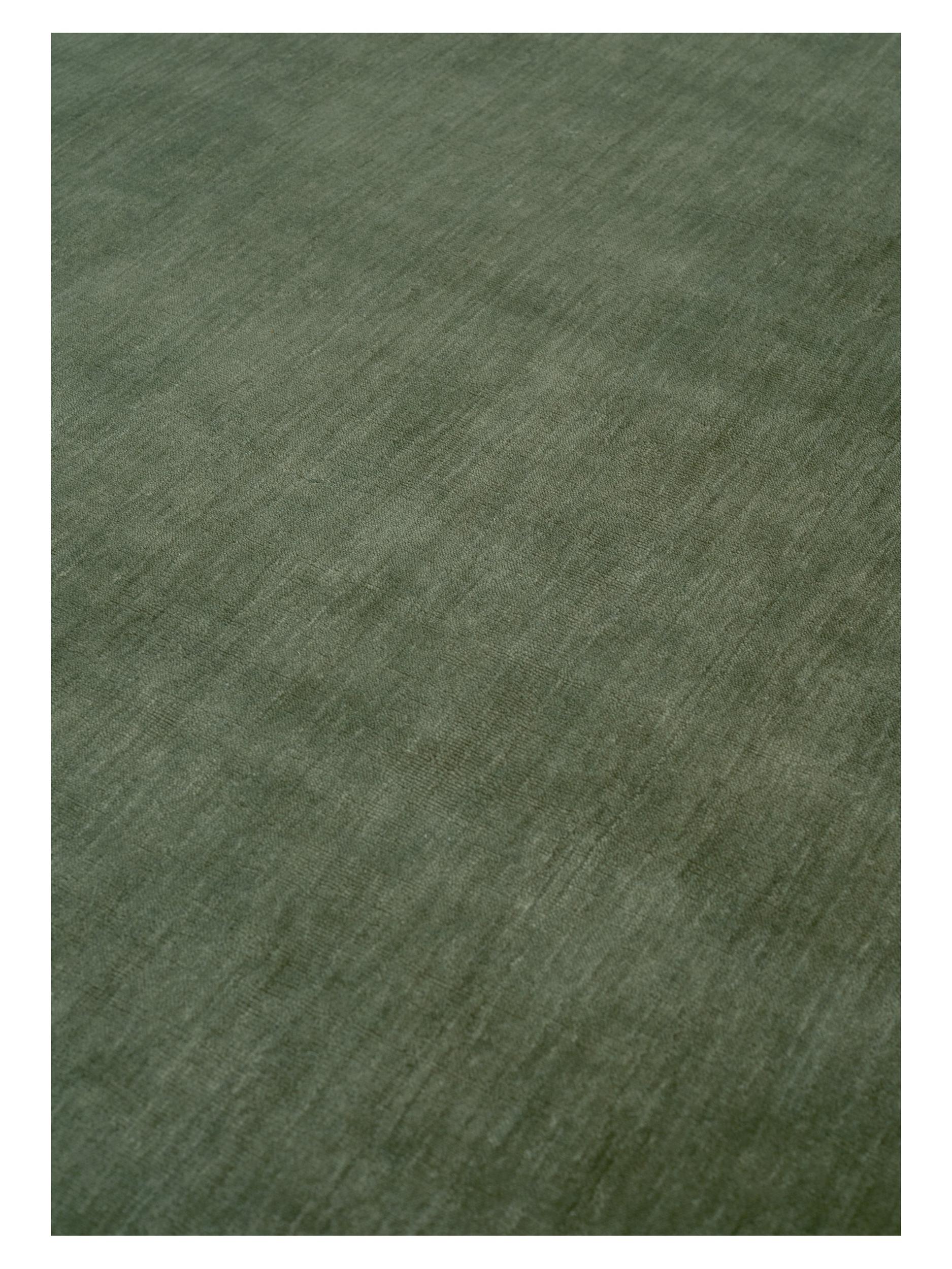 Living room rug Abyss Bliss Green, 90-100% Wool, in colour Green | Homerugs - Detail View (3)