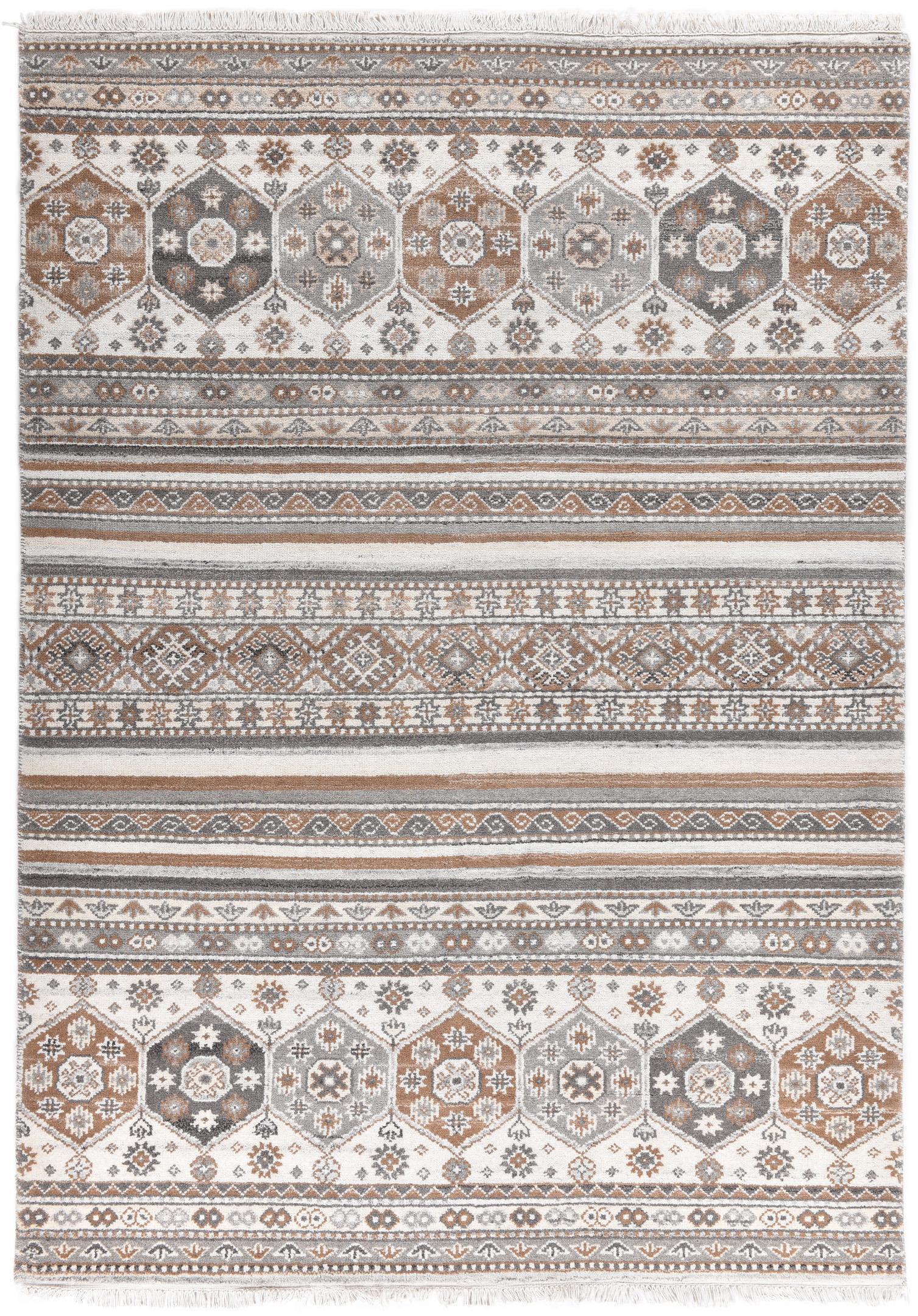 Schlafzimmer Teppich Imperial Schaal 1719 100 Natural aus 100% Schurwolle, in der Farbe Natural | Homerugs - Detailsicht (6)