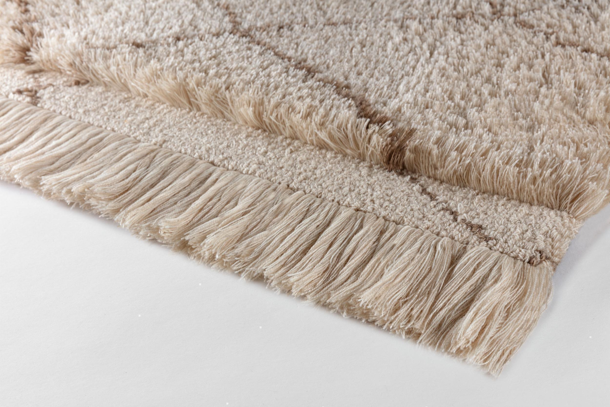 Living room rug Cosmic Pasha Seedpearl, Synthetic fibre, in colour Seedpearl | Homerugs - Detail View (3)