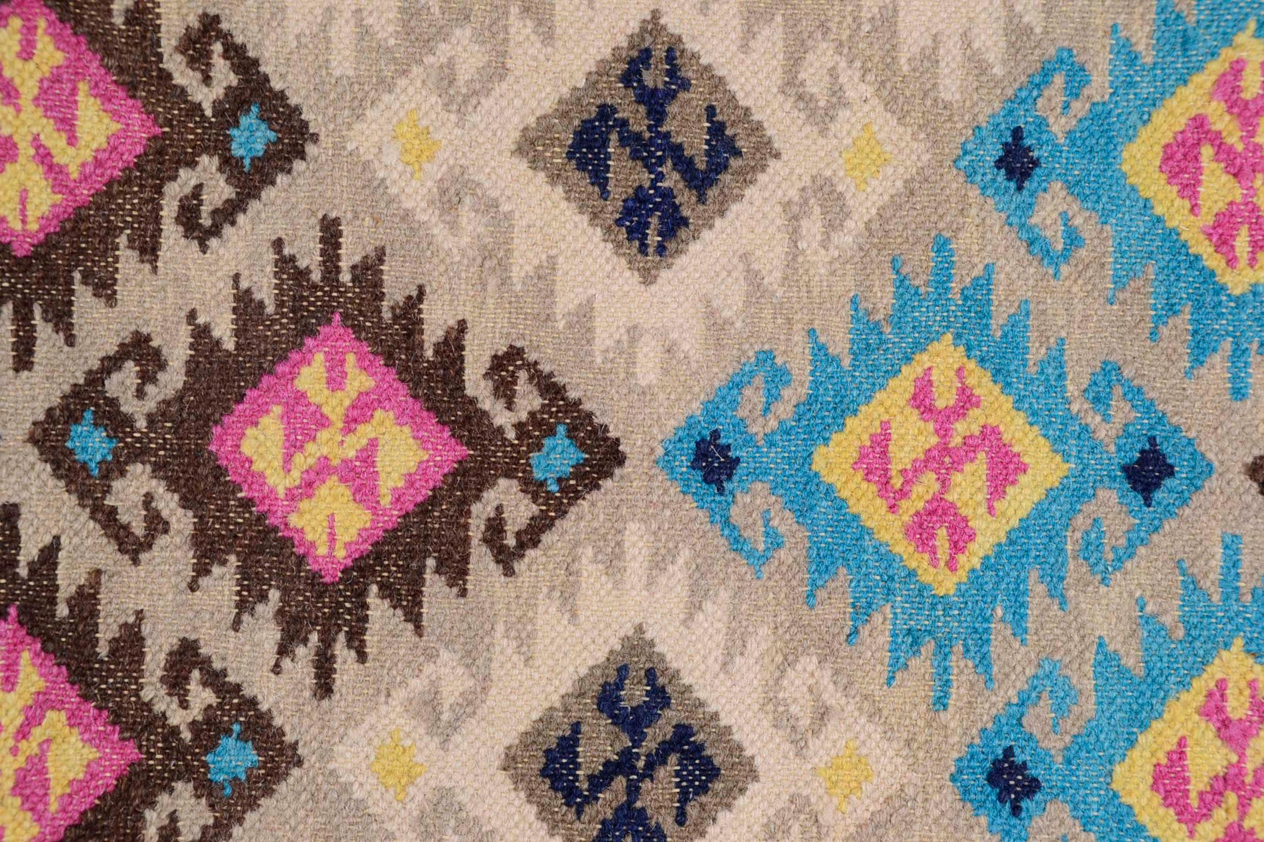 Wohnzimmer Teppich Kelim-Royal Ro-12-6090 800 Multicolor aus 80% Schurwolle + 20% Baumwolle, in der Farbe Multicolor | Homerugs - Detailsicht (4)