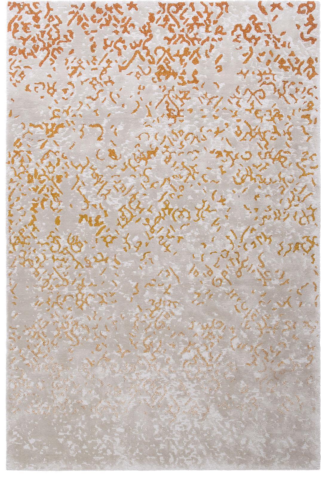 Wohnzimmer Teppich Elite Sunset aus 60% Polyamid, 25% Tencel, 15% Wolle, in der Farbe Sunset | Homerugs - Draufsicht