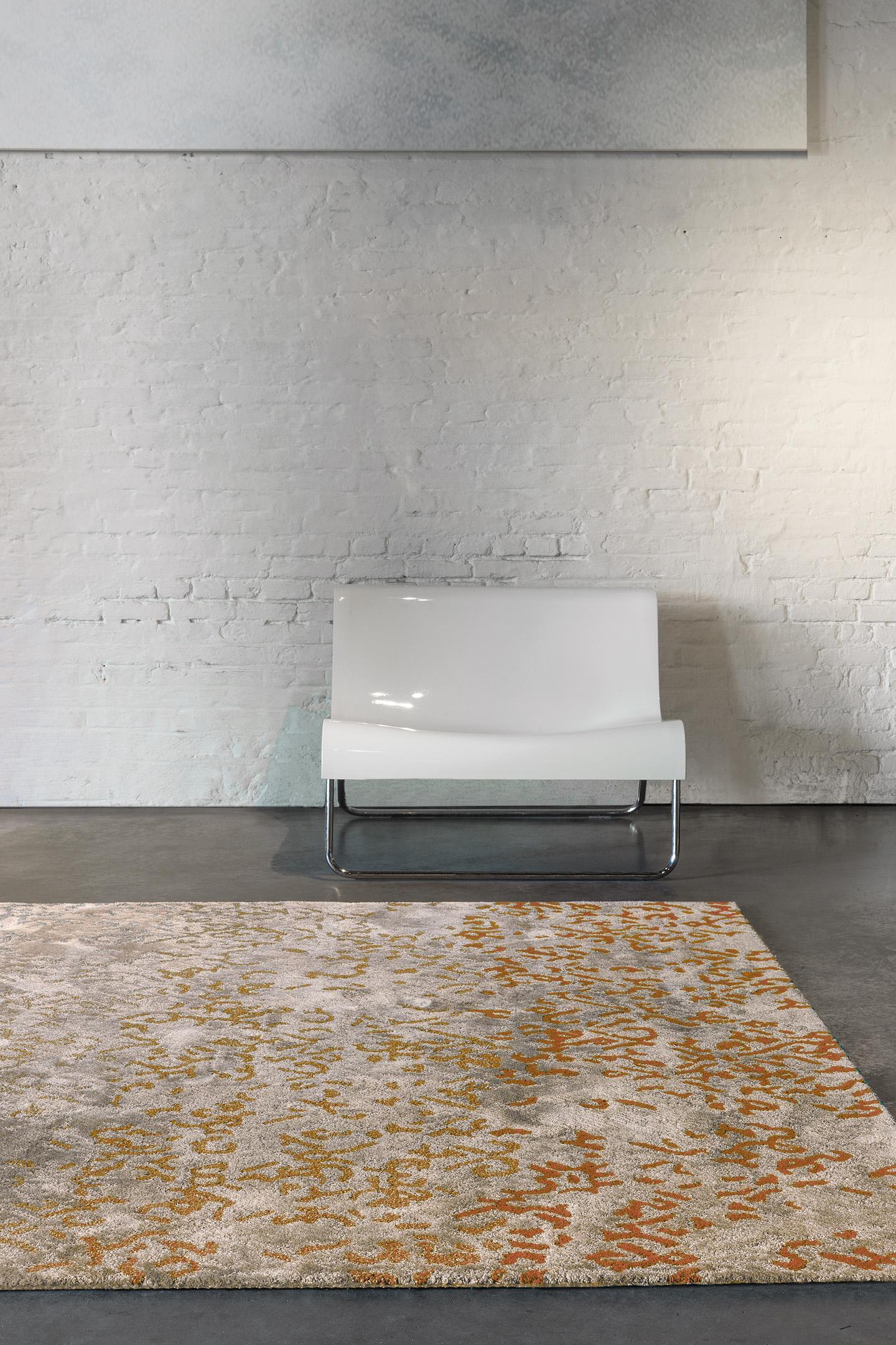 Wohnzimmer Teppich Elite Sunset aus 60% Polyamid, 25% Tencel, 15% Wolle, in der Farbe Sunset | Homerugs - Detailsicht (3)