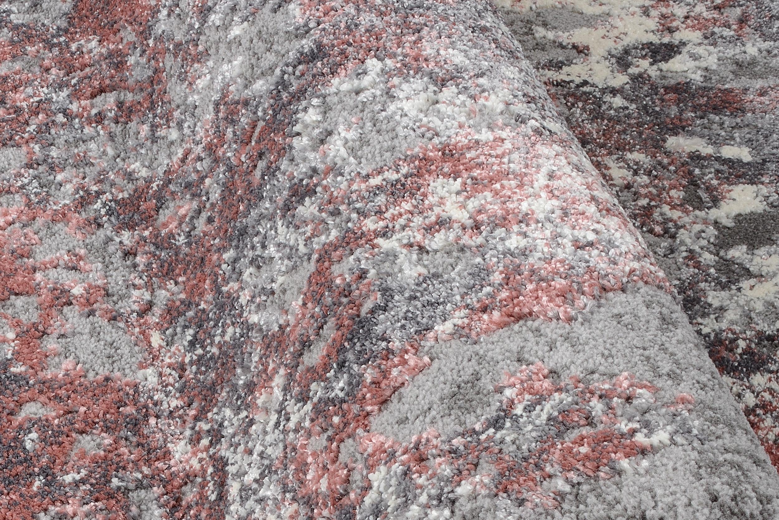 Teppich Expression Rosenholz aus 75% Polypropylen, 25% Polyester, in der Farbe Rosenholz | Homerugs - Raumansicht