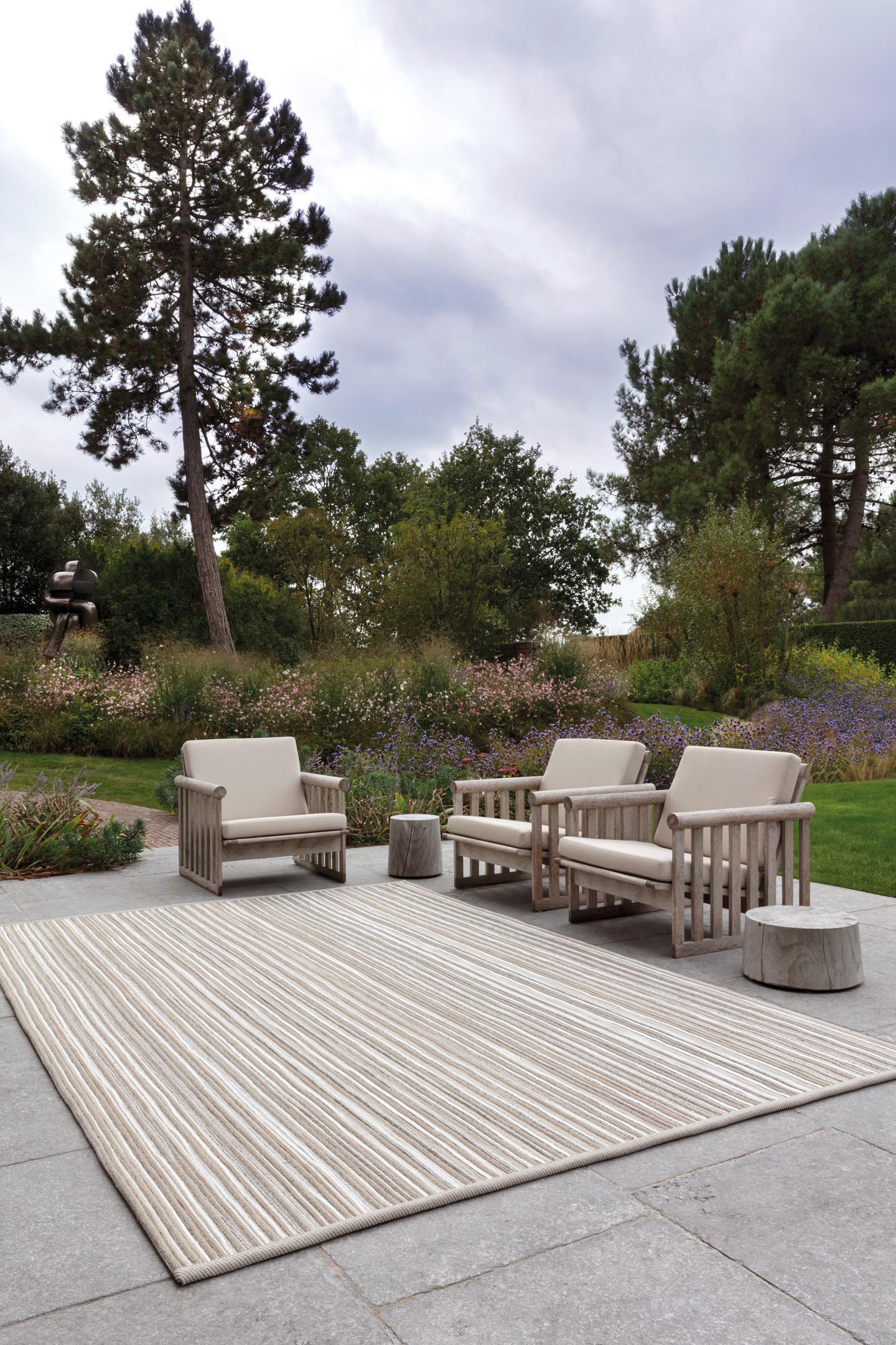 Outdoor Teppich Levante Warm Sand aus 100% Polypropylen, in der Farbe Warm Sand | Homerugs - Detailsicht (3)