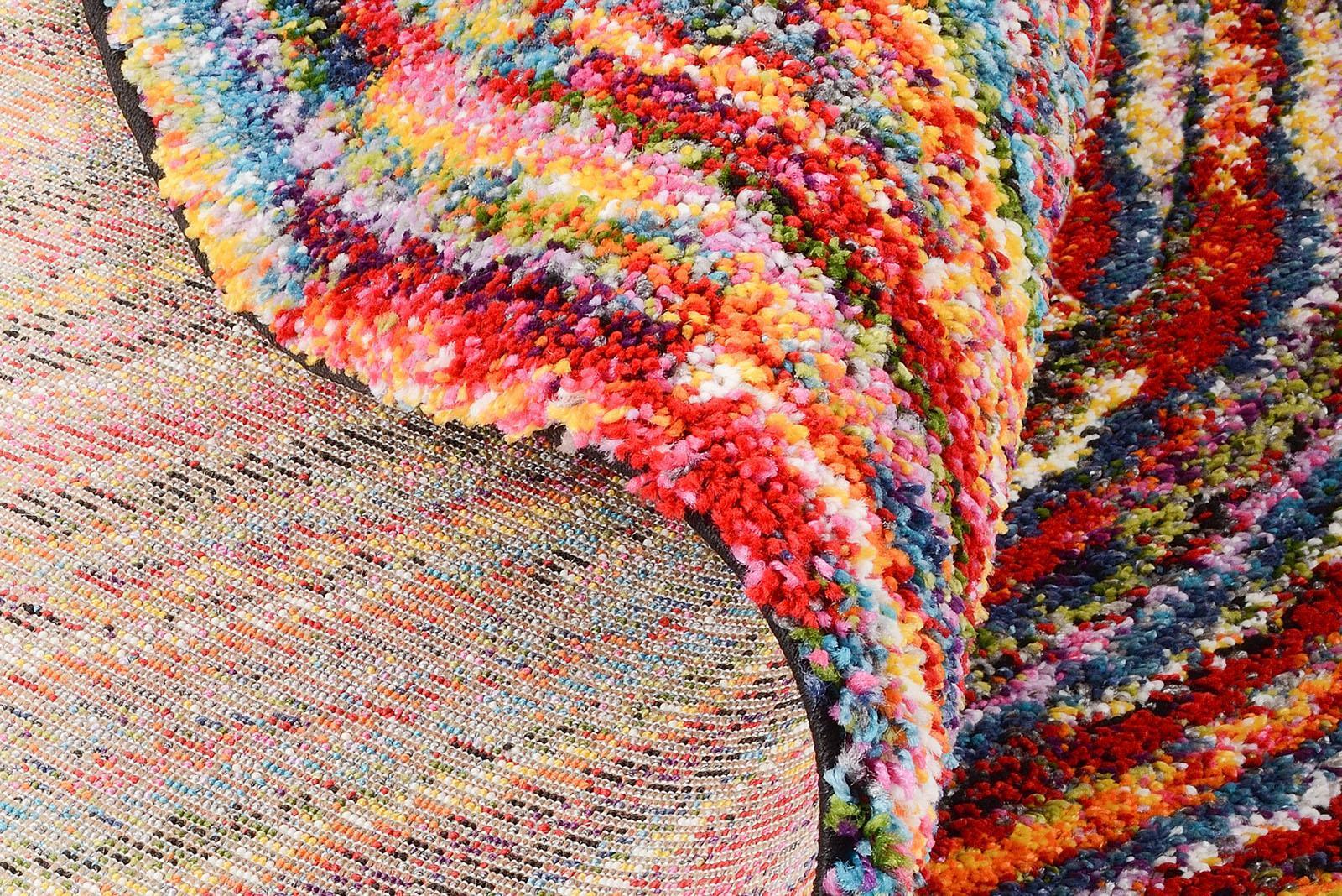 Wohnzimmer Teppich Colourful Dreams 05 Multicolor aus 100% Polypropylen, in der Farbe Multicolor | Homerugs - Draufsicht