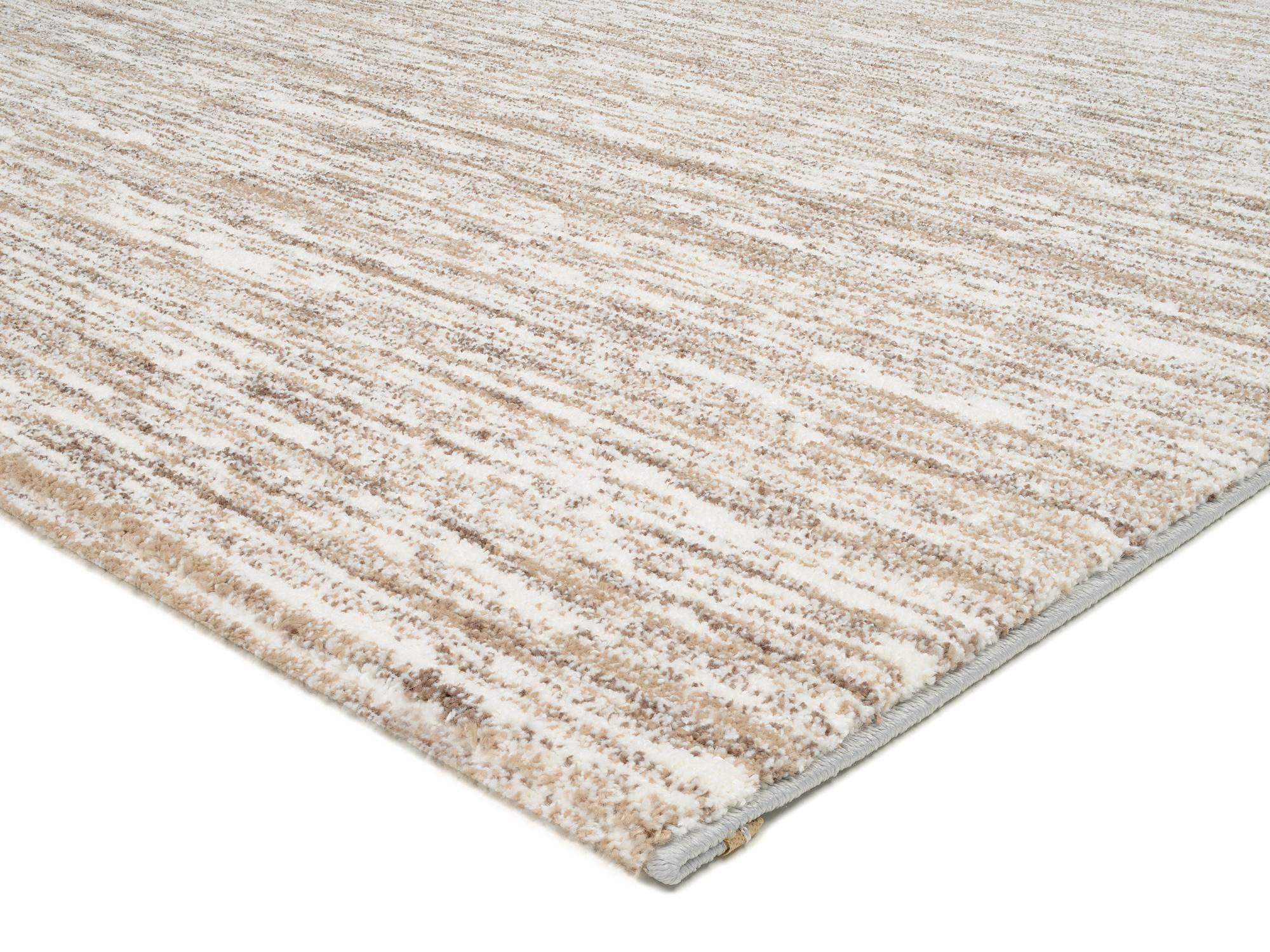 Teppich Kubis Melange aus 100% Polyester, in der Farbe Creme-Braun | Homerugs - Draufsicht
