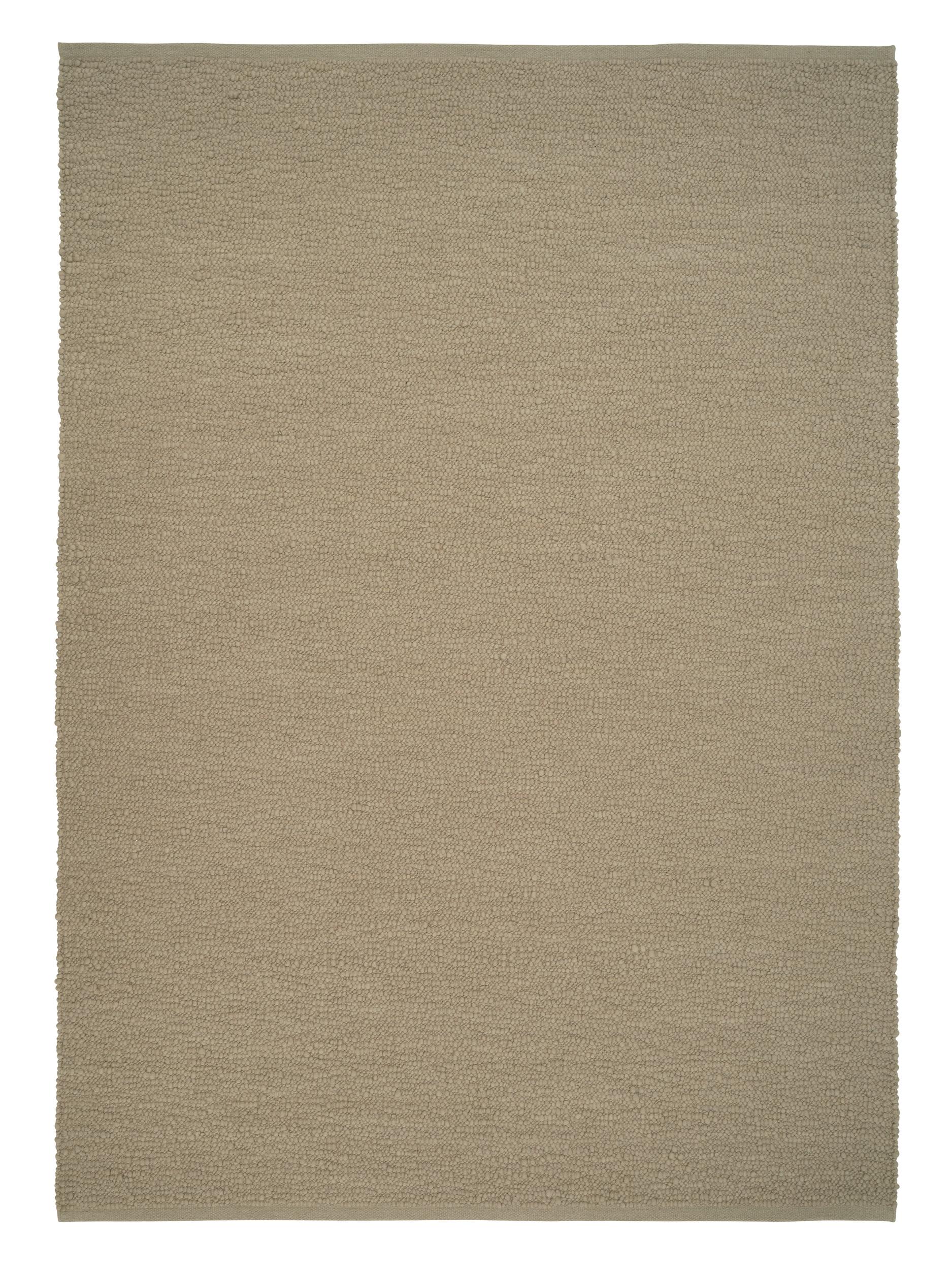 Schlafzimmer Teppich Pebbled Poem Beige aus 75% NZ Wolle, 25% Seide, in der Farbe Beige | Homerugs - Raumansicht
