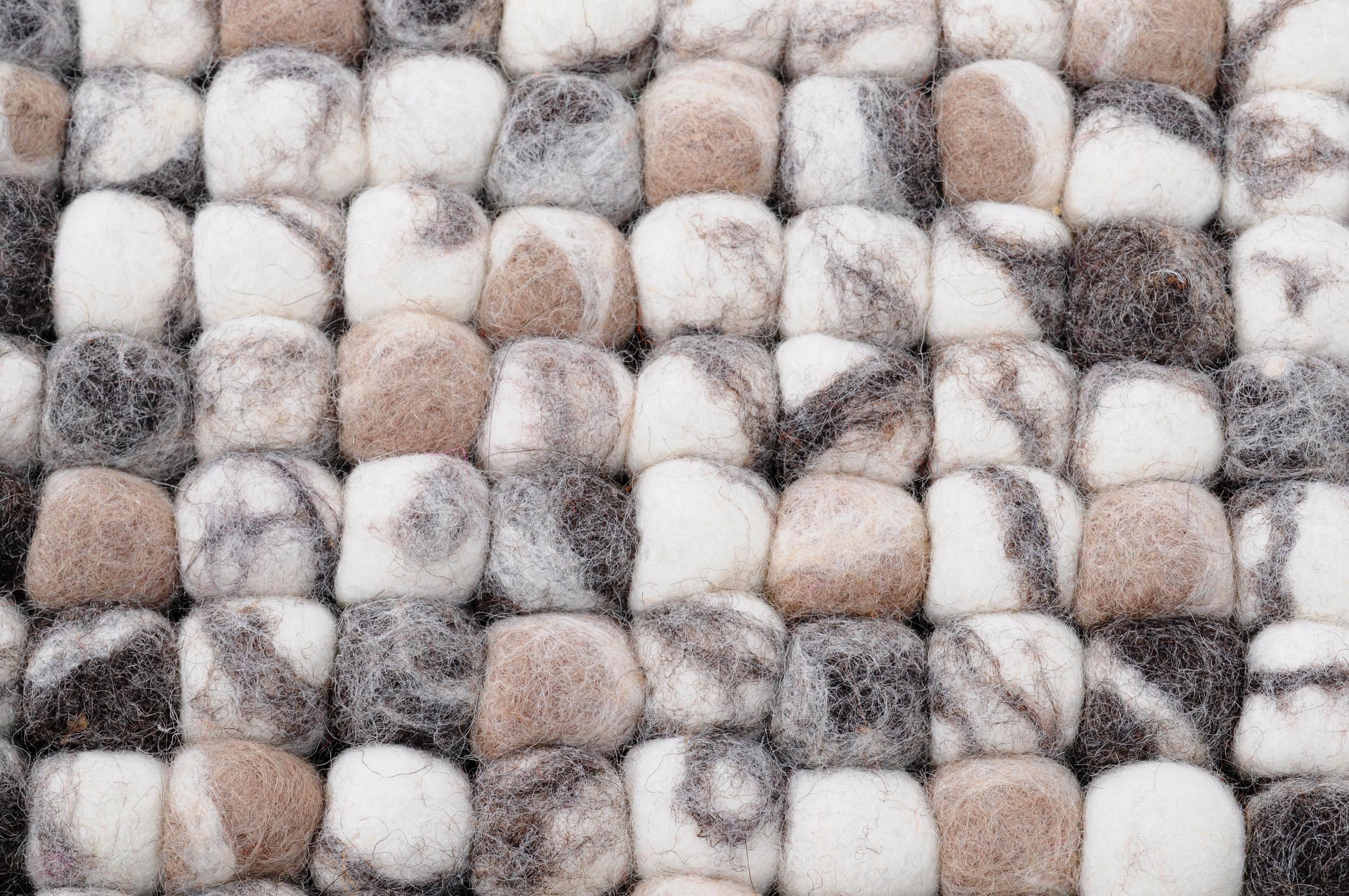 Wohnzimmer Teppich Felty 2.2 Uni 115 Natural/Multi aus 100% Schurwolle, in der Farbe Natural/Multi | Homerugs - Detailsicht (7)
