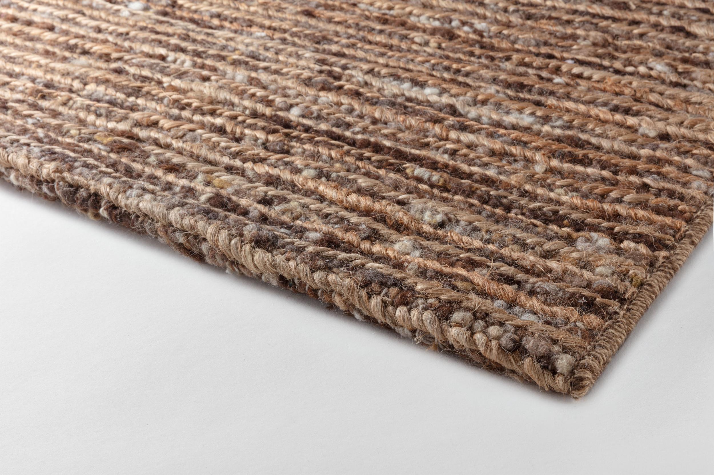Wohnzimmer Teppich Pampas Hybrid Mustang aus 50% Jute, 50% Wolle, in der Farbe Mustang | Homerugs - Detailsicht (4)