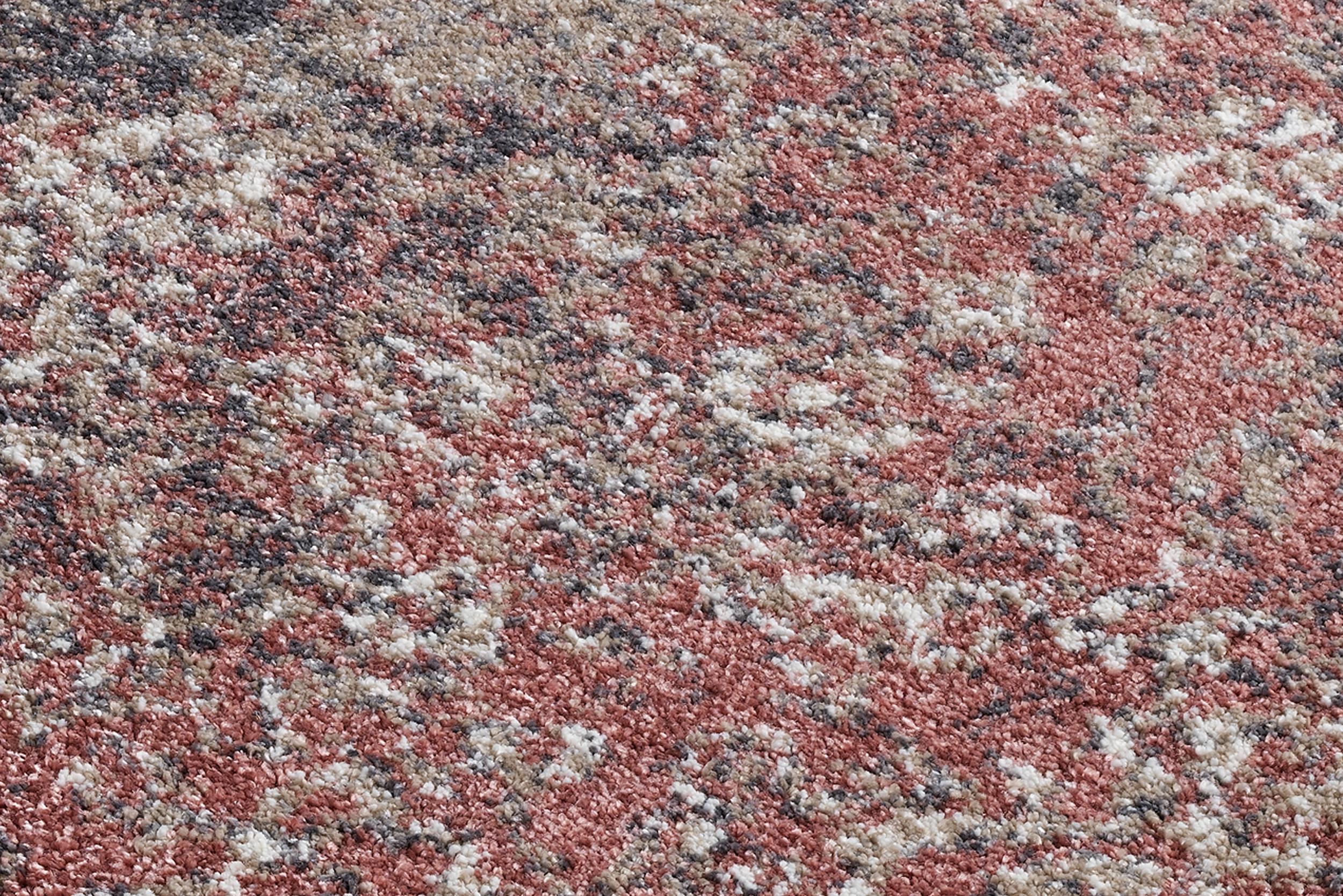Bedroom rug Baroc Modern Rosenholz, 75% Polypropylene, 25% Polyester, in colour Rosewood | Homerugs - Detail View (3)
