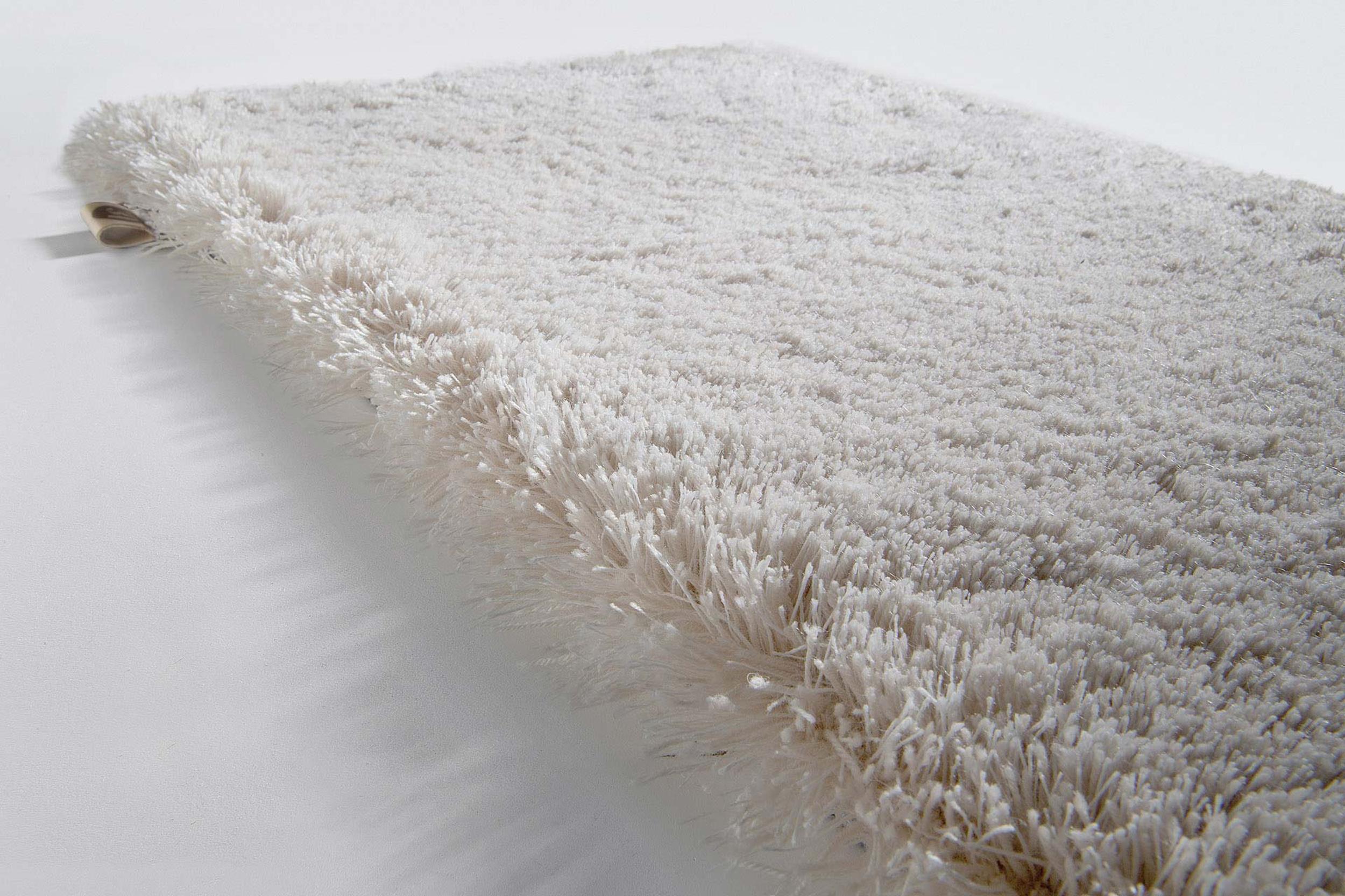 Wohnzimmer Teppich Splendid High White Whisper aus 21% Wolle, 21% Seide, 37% Leinen, 8% Mohair, 7% Baumwolle, 6% Viskose, in der Farbe White Whisper | Homerugs - Draufsicht
