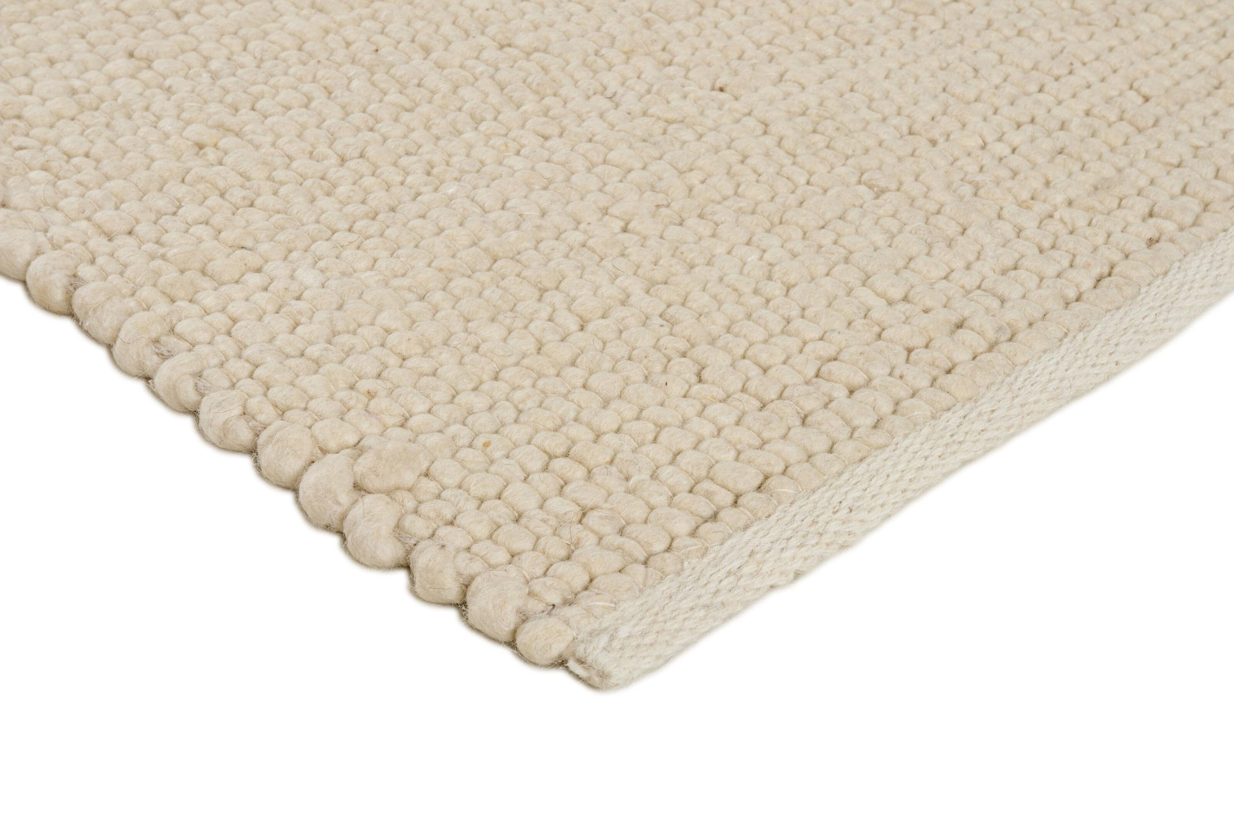 Rug Stone White-01, Wool  , in colour Beige/Creme | Homerugs - Detail View (3)