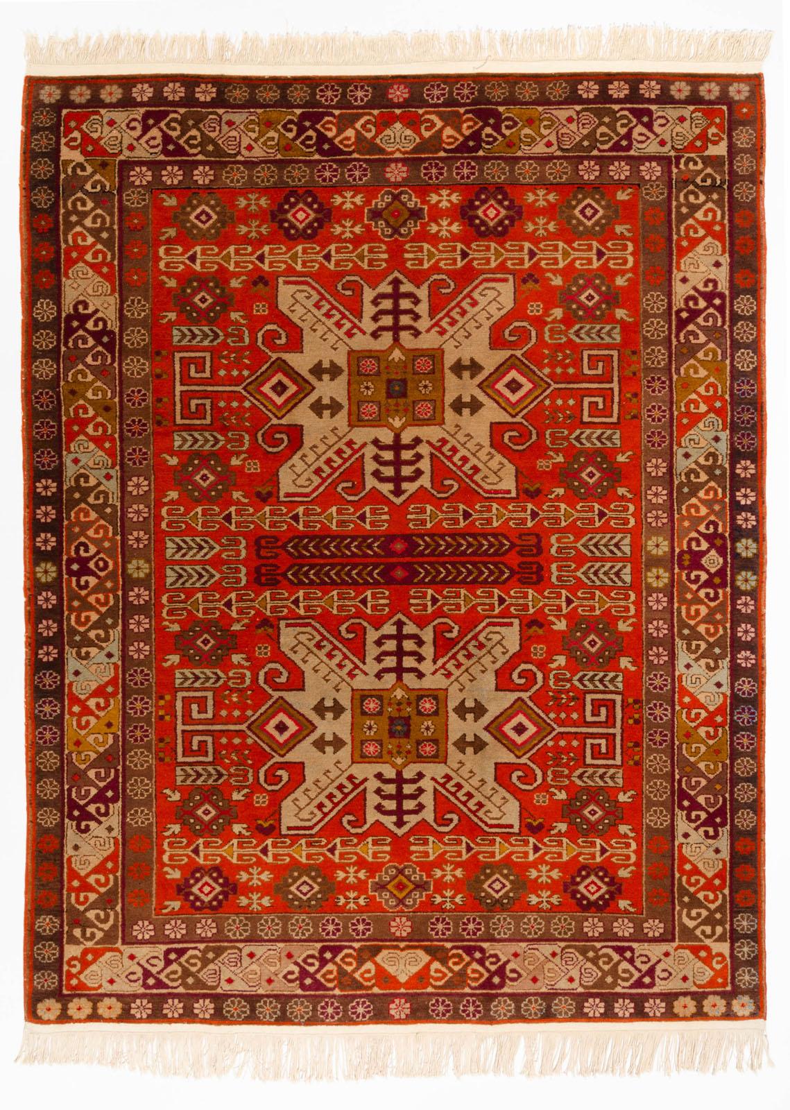 Schirwan-Kuba orange 139x179 cm