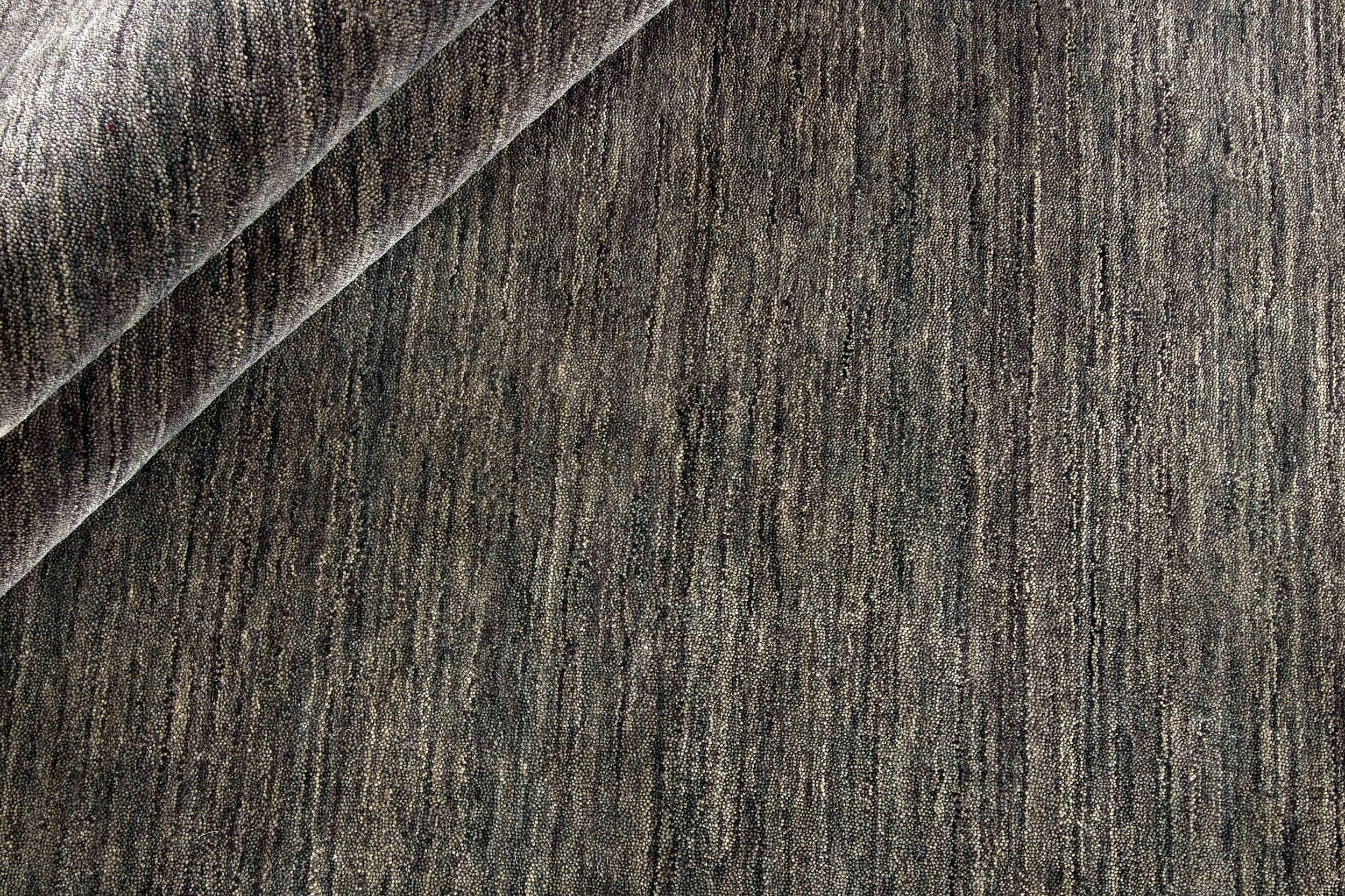 Teppich Panorama Uni HLC200126, Dark Grey aus Wolle, in Farbe/n Grau | Homerugs - Detailsicht (3)