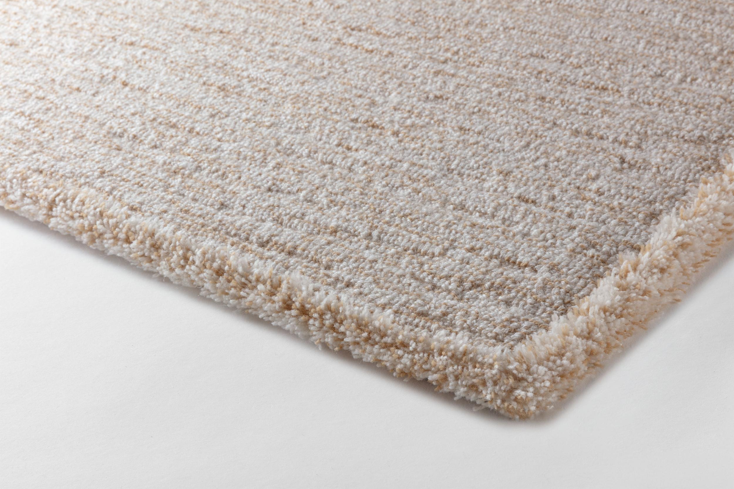 Wohnzimmer Teppich Zumba Pure Banana Cream aus 100% Wolle, in der Farbe Banana Cream | Homerugs - Detailsicht (3)