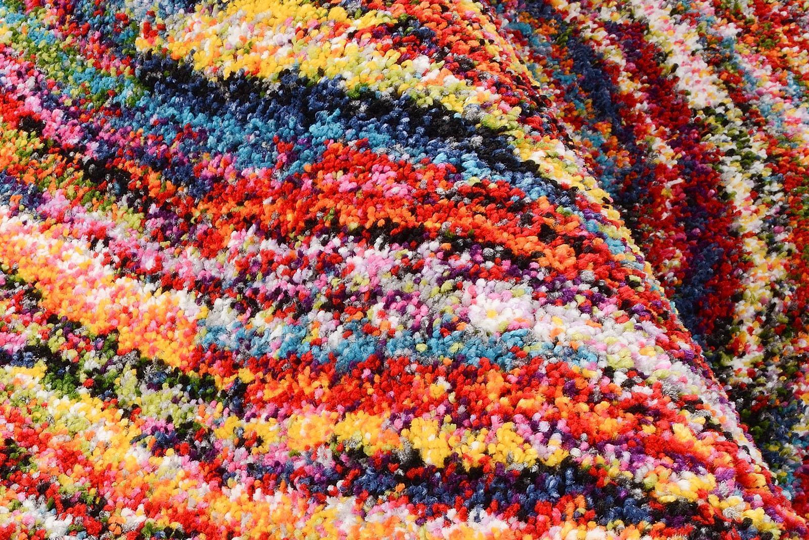 Wohnzimmer Teppich Colourful Dreams 05 Multicolor aus 100% Polypropylen, in der Farbe Multicolor | Homerugs - Detailsicht (7)