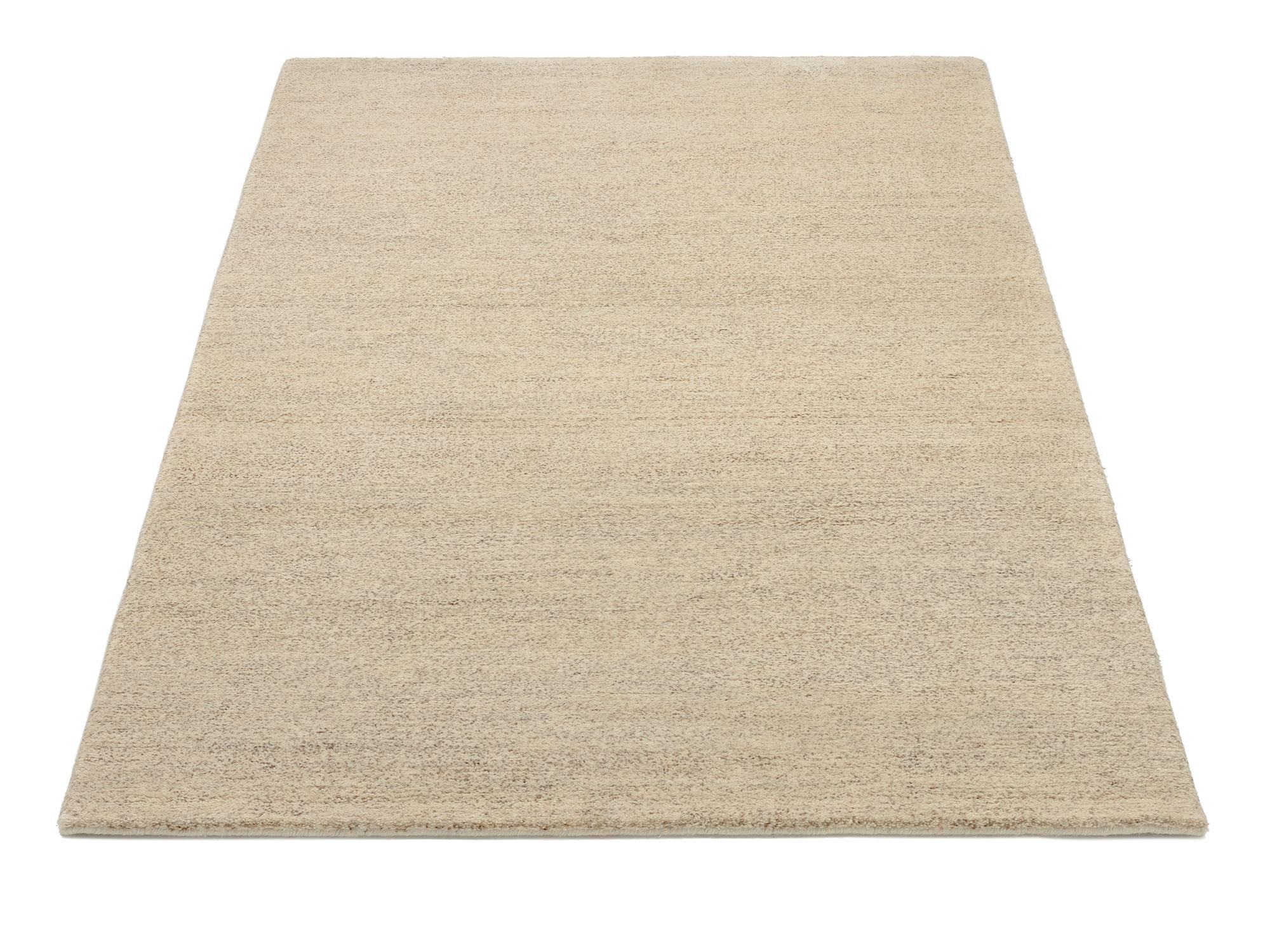 Wohnzimmer Teppich Mahakali Uni Hemp aus 60% Schurwolle, 40% Hanf, in der Farbe Hemp | Homerugs - Detailsicht (3)