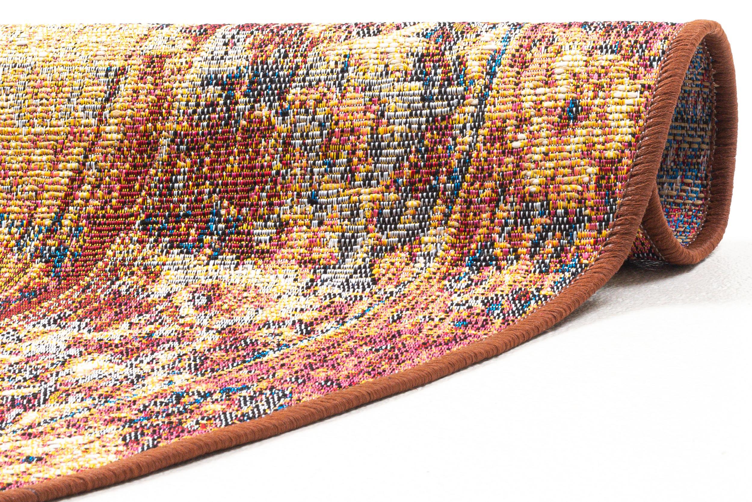 Outdoor Teppich Funky Outdoor Orient Two 440 Rust aus 76% Polypropylen, 24% Polyester, in der Farbe Rust | Homerugs - Detailsicht (6)