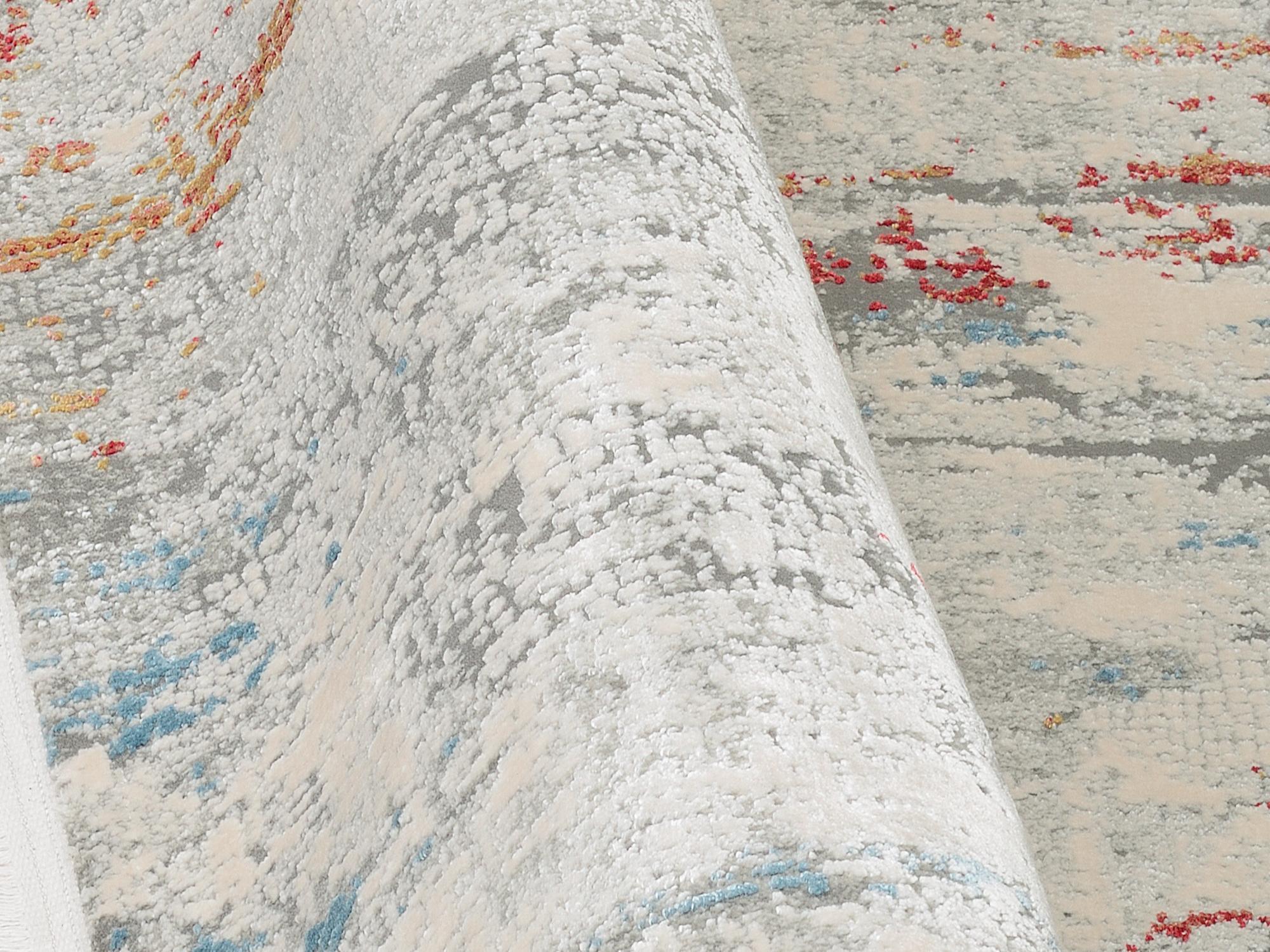 Wohnzimmer Teppich Illumination Mira Multicolor aus 70% Viskose, 30% Polyacryl, in der Farbe Multicolor | Homerugs - Raumansicht