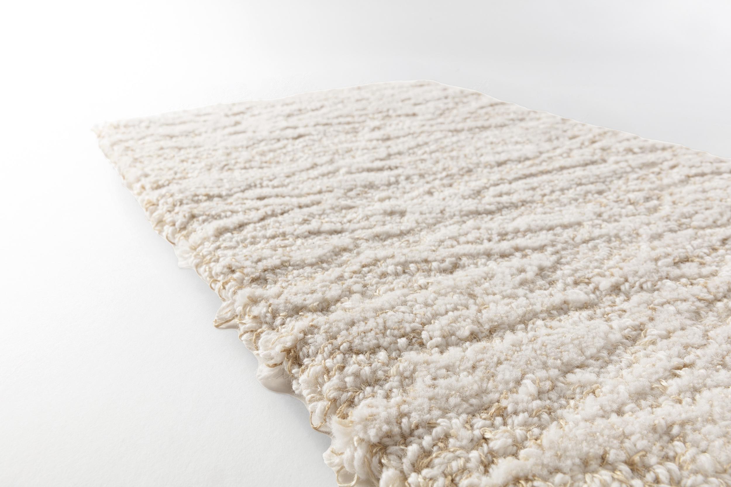 Schlafzimmer Teppich Hochflor-Teppich Tundra Highland Biscotti aus 66,67% Wolle, 33,33% Leinen, in der Farbe Biscotti | Homerugs - Detailsicht (6)