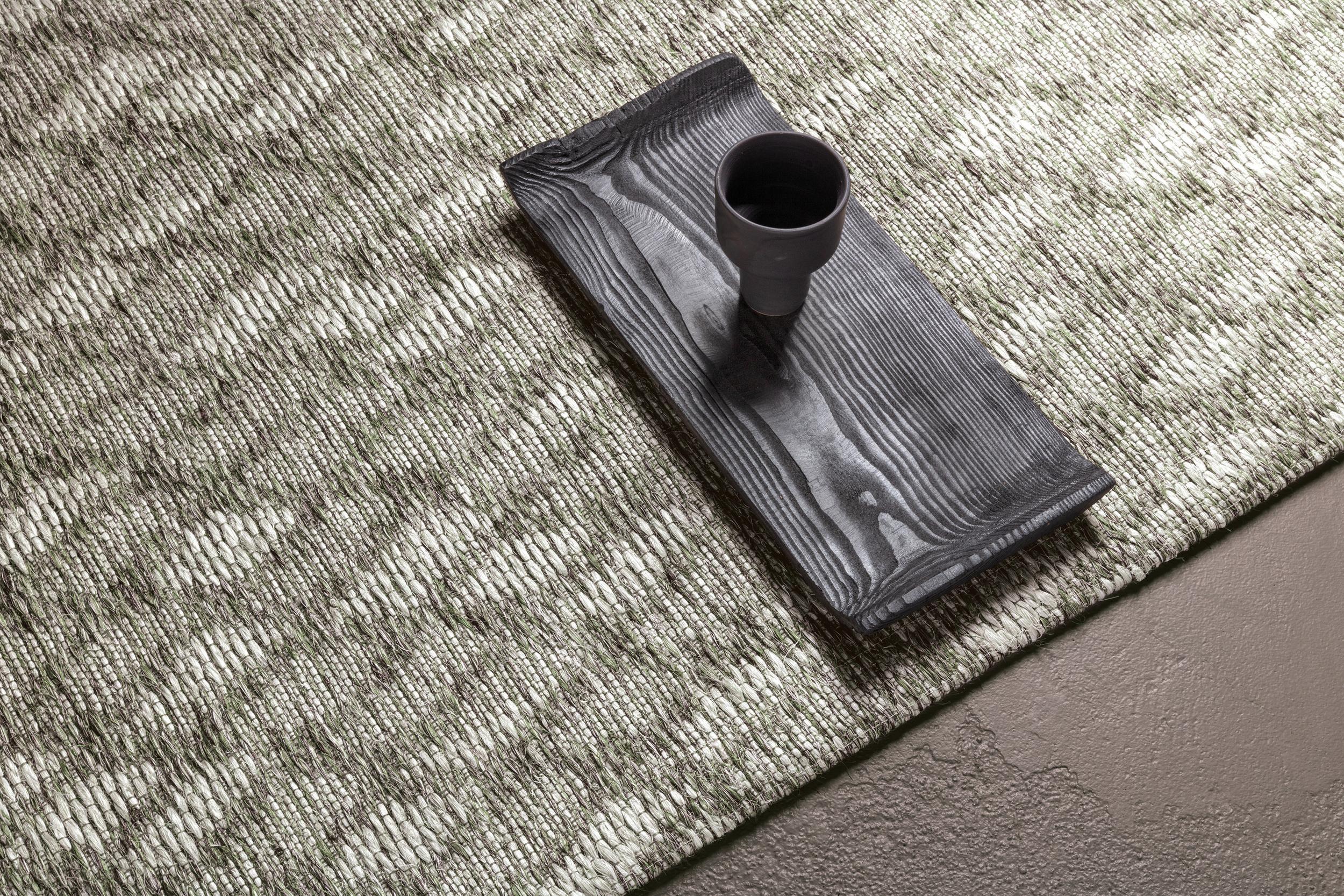 Schlafzimmer Teppich Bahia Cozy Green aus 100% Sisal, in der Farbe Cozy Green | Homerugs - Detailsicht (3)