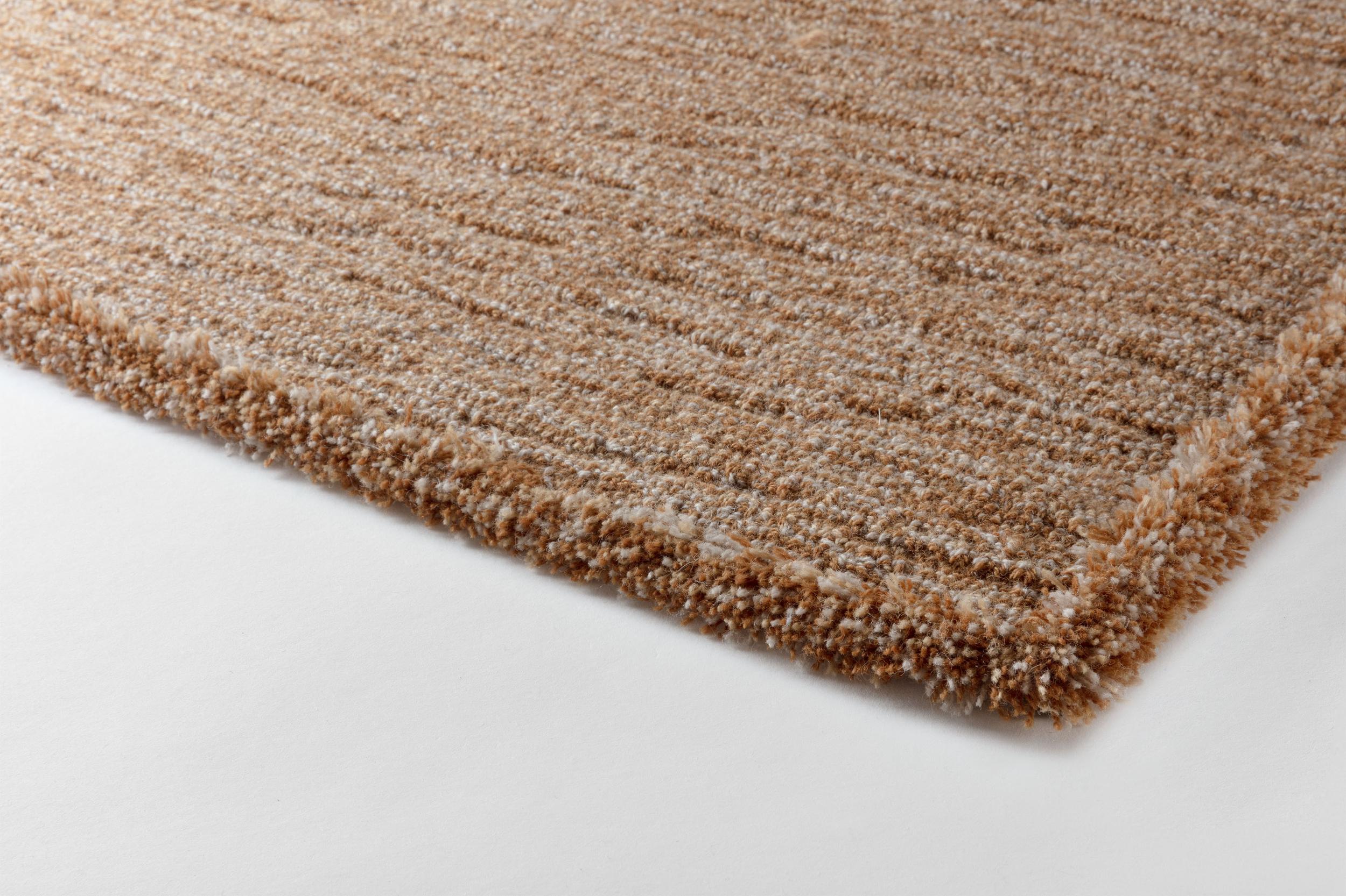 Schlafzimmer Teppich Zumba Pure Tincel Taffy aus 100% Wolle, in der Farbe Tincel Taffy | Homerugs - Detailsicht (3)
