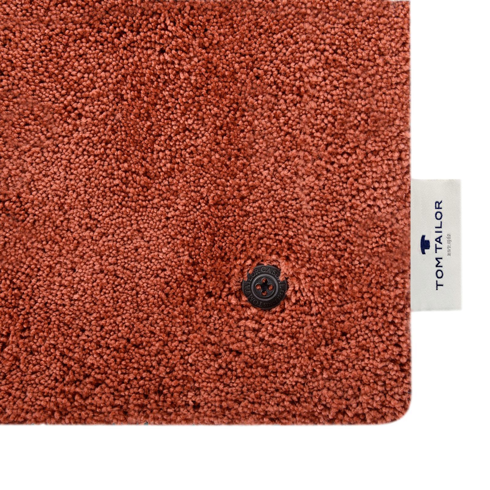 Wohnzimmer Teppich Cozy Uni 440 Rust aus 100% Polyester, in der Farbe Rust | Homerugs - Detailsicht (8)