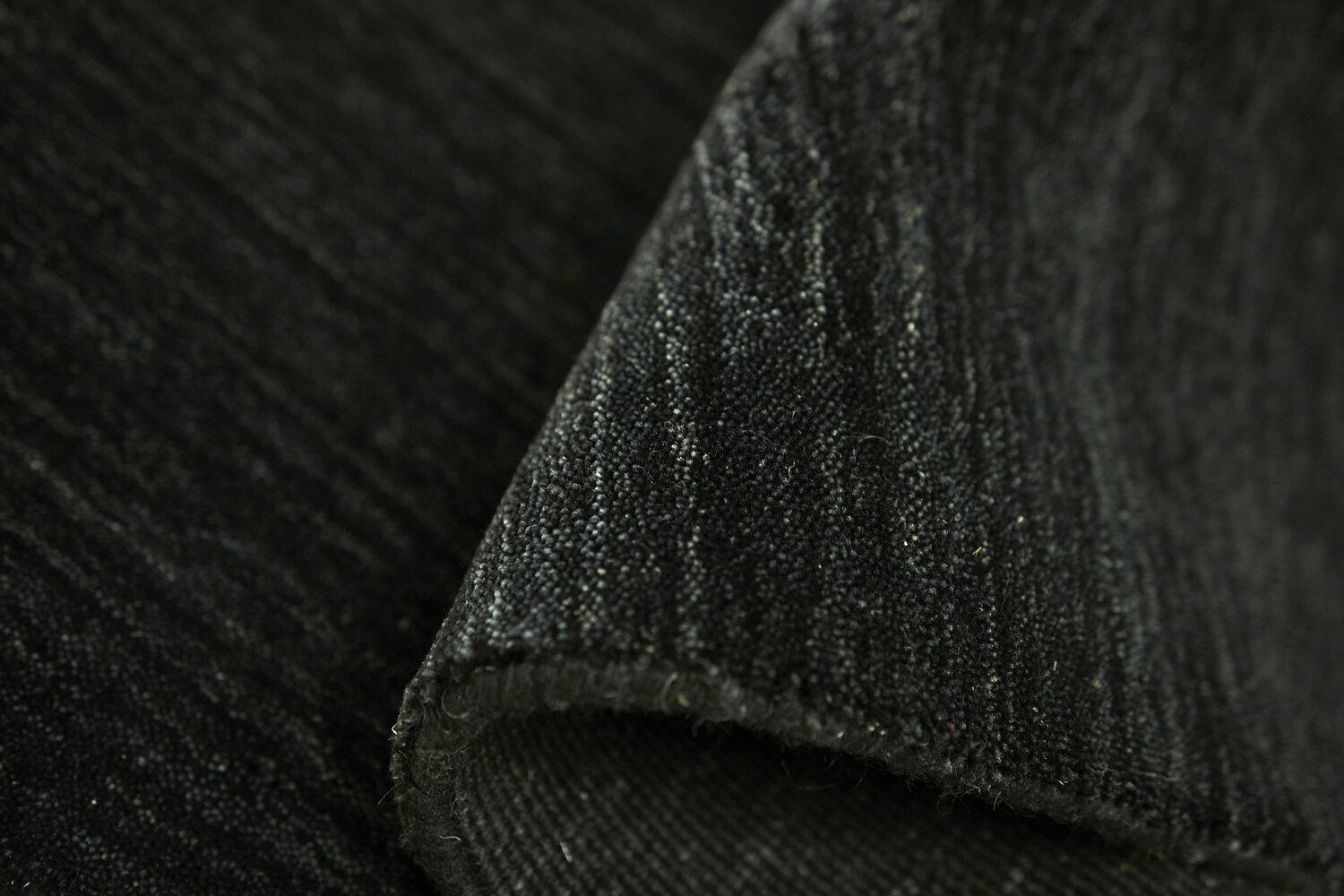 Teppich Panorama Uni HLC200126, Black aus Wolle, in der Farbe Black | Homerugs - Detailsicht (6)