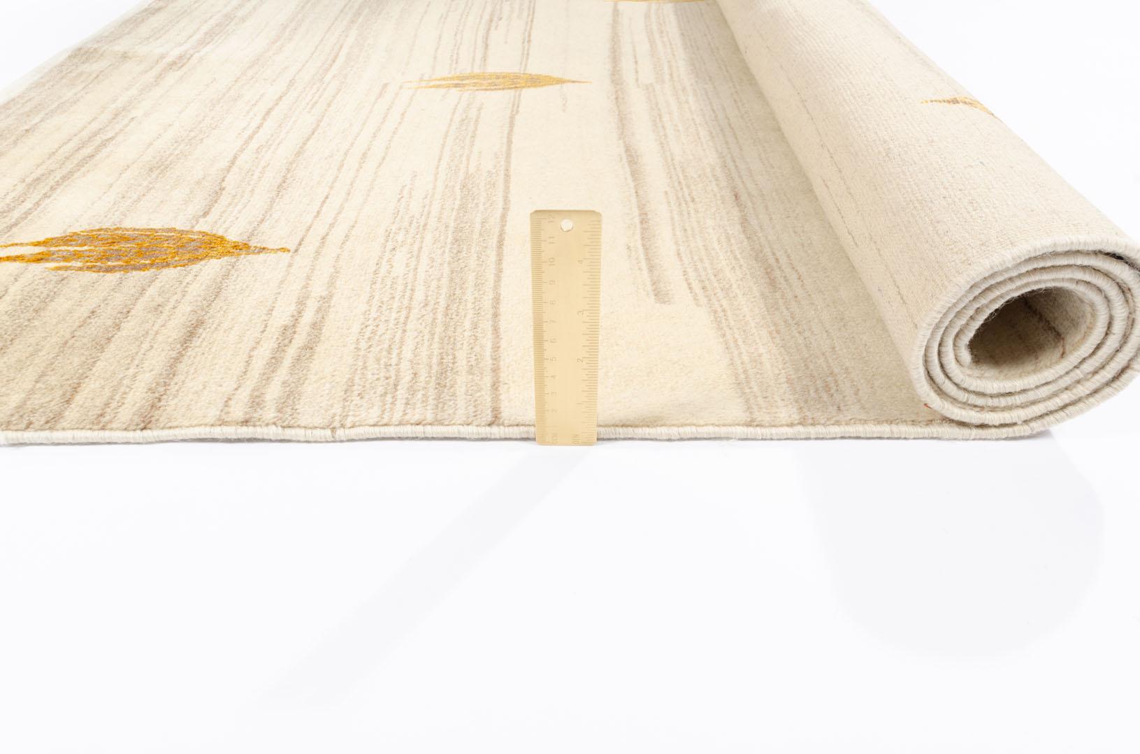 Teppich Gabbeh Teppich - Beige aus 100% Wolle, in der Farbe Beige | Homerugs - Detailsicht (6)