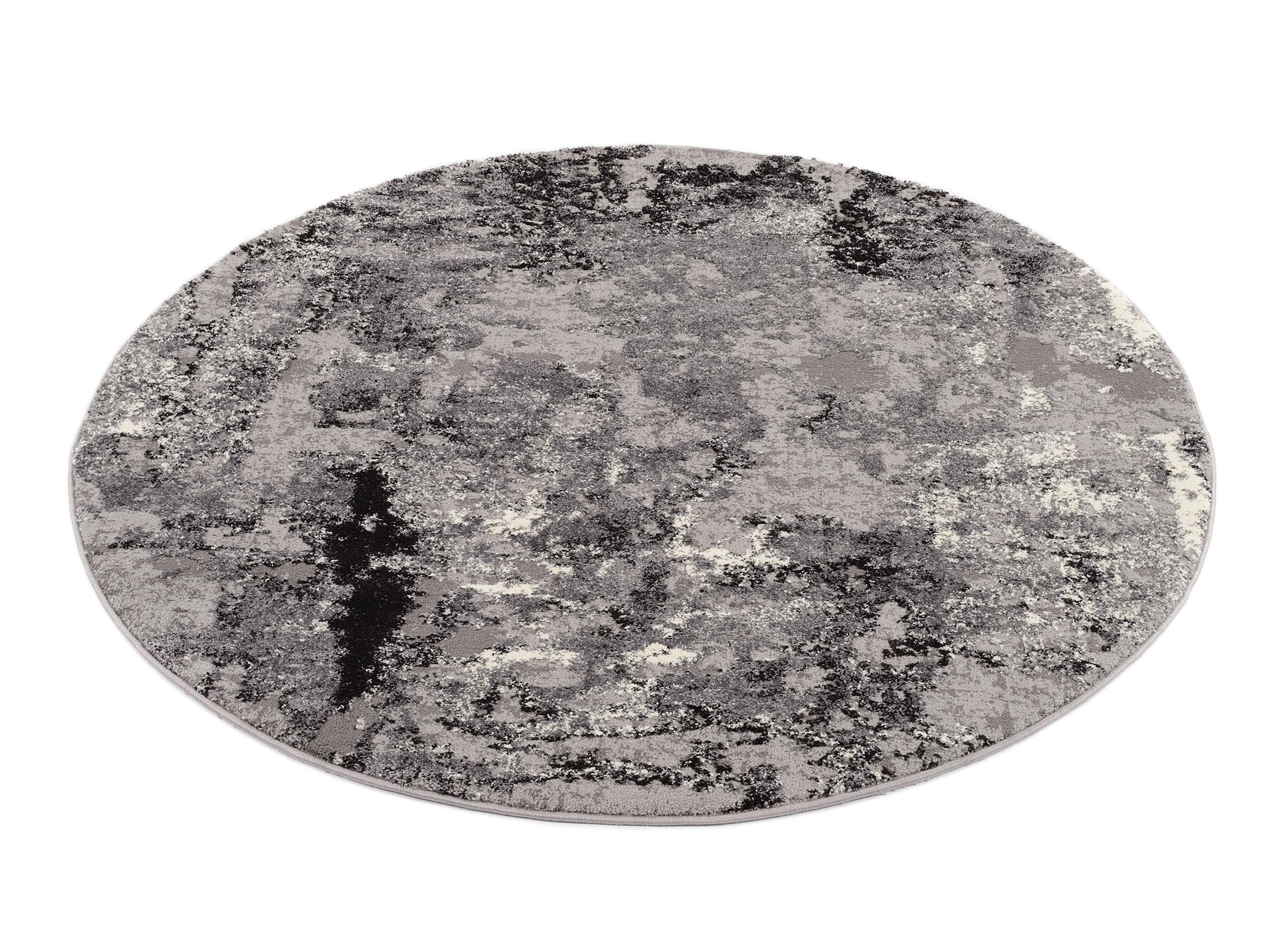 Wohnzimmer Teppich Expression Grau-Mix aus 75% Polypropylen, 25% Polyester, in der Farbe Grau-Mix | Homerugs - Detailsicht (7)