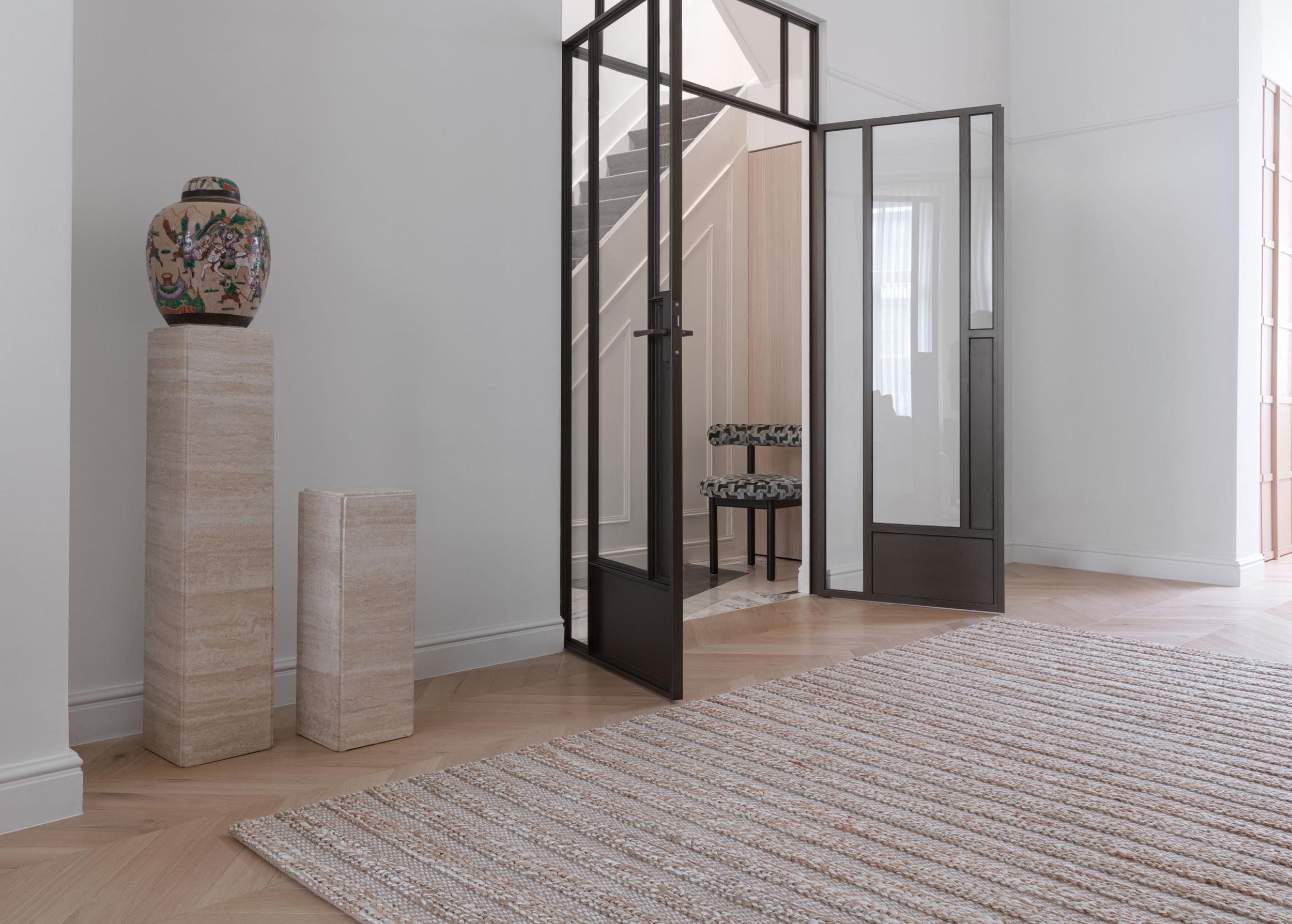 Wohnzimmer Teppich Pampas Tropic Sandstone aus 85% Jute, 15% Wolle, in der Farbe Sandstone | Homerugs - Detailsicht (3)