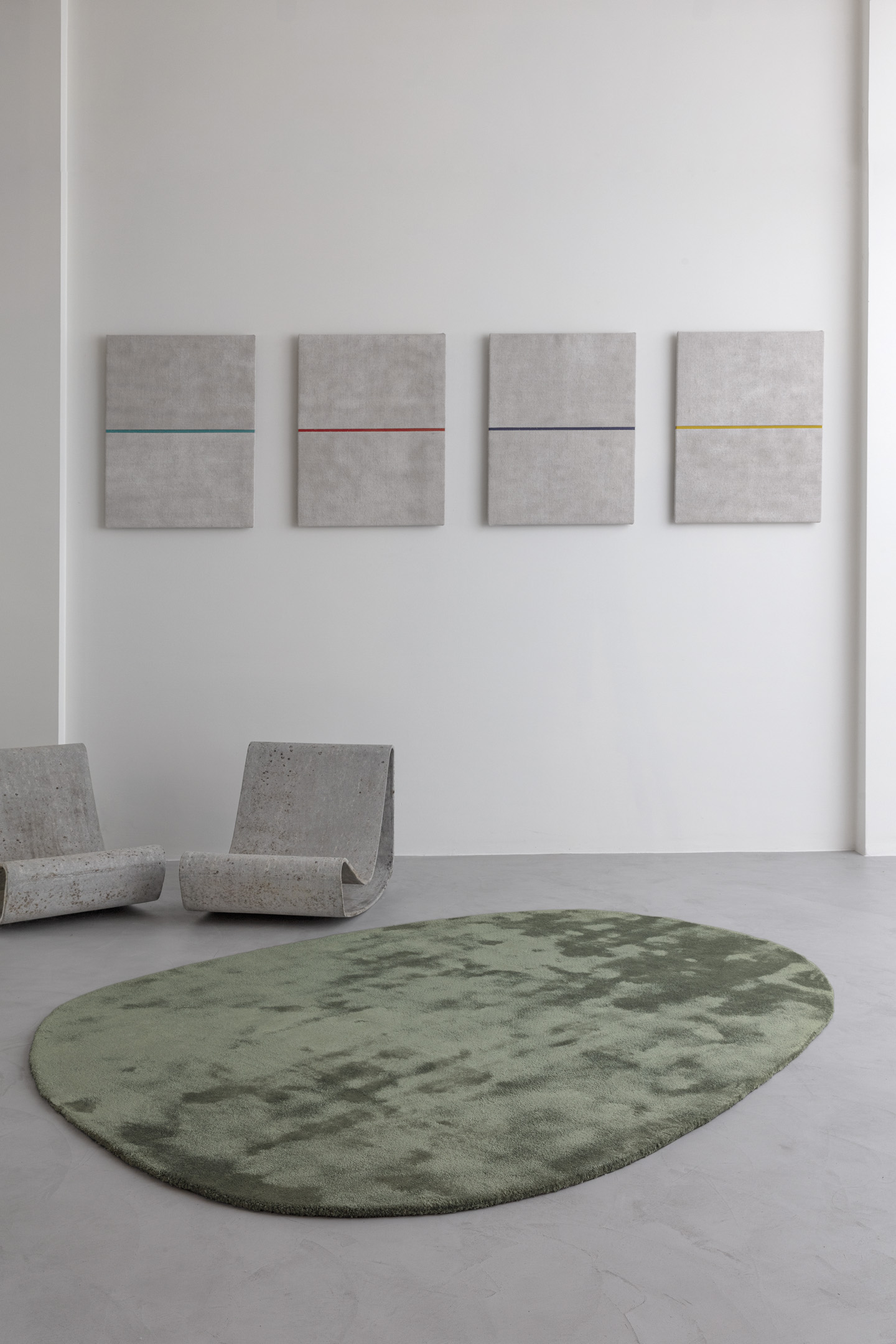 Limited Edition Einfarbiger Teppich Astral Menthe | Homerugs - Dein TEPPICH-Onlineshop | Mood view