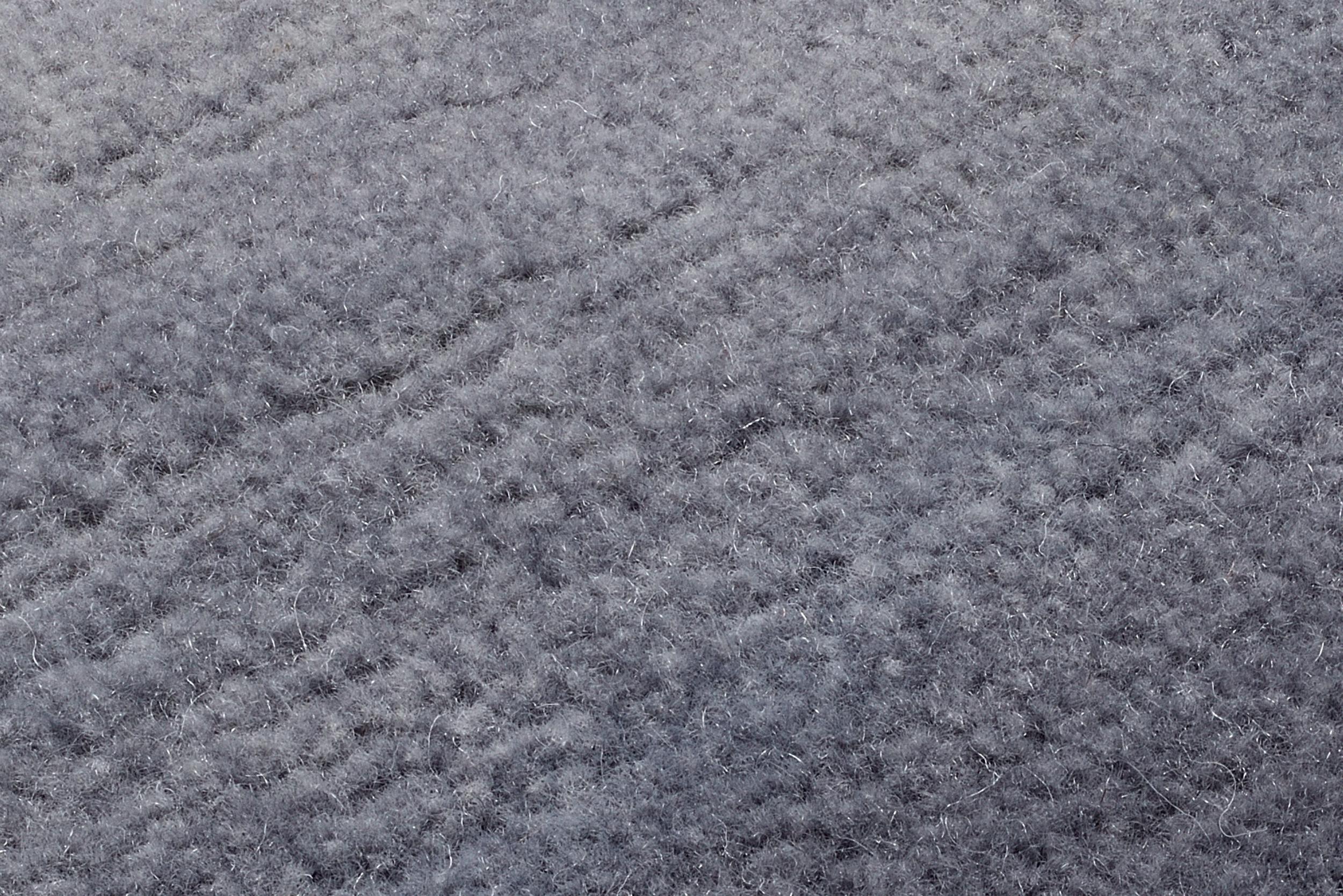 Schlafzimmer Teppich Phokara Melange Grau aus 100% Schurwolle, in der Farbe Grau | Homerugs - Detailsicht (3)