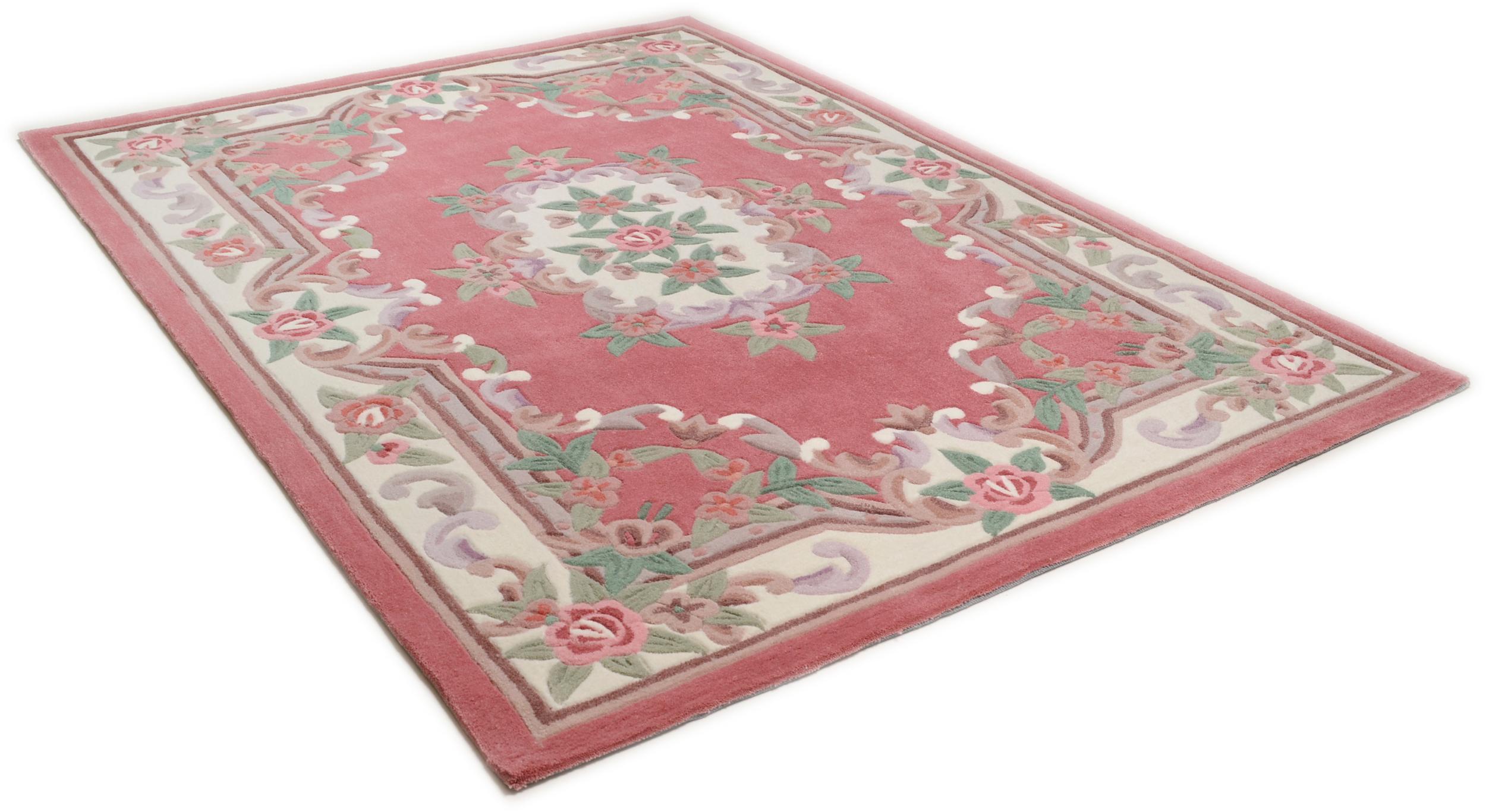 Wohnzimmer Teppich Ming 501 250 Rose aus 100% Polyamid, in der Farbe Rose | Homerugs - Detailsicht (5)