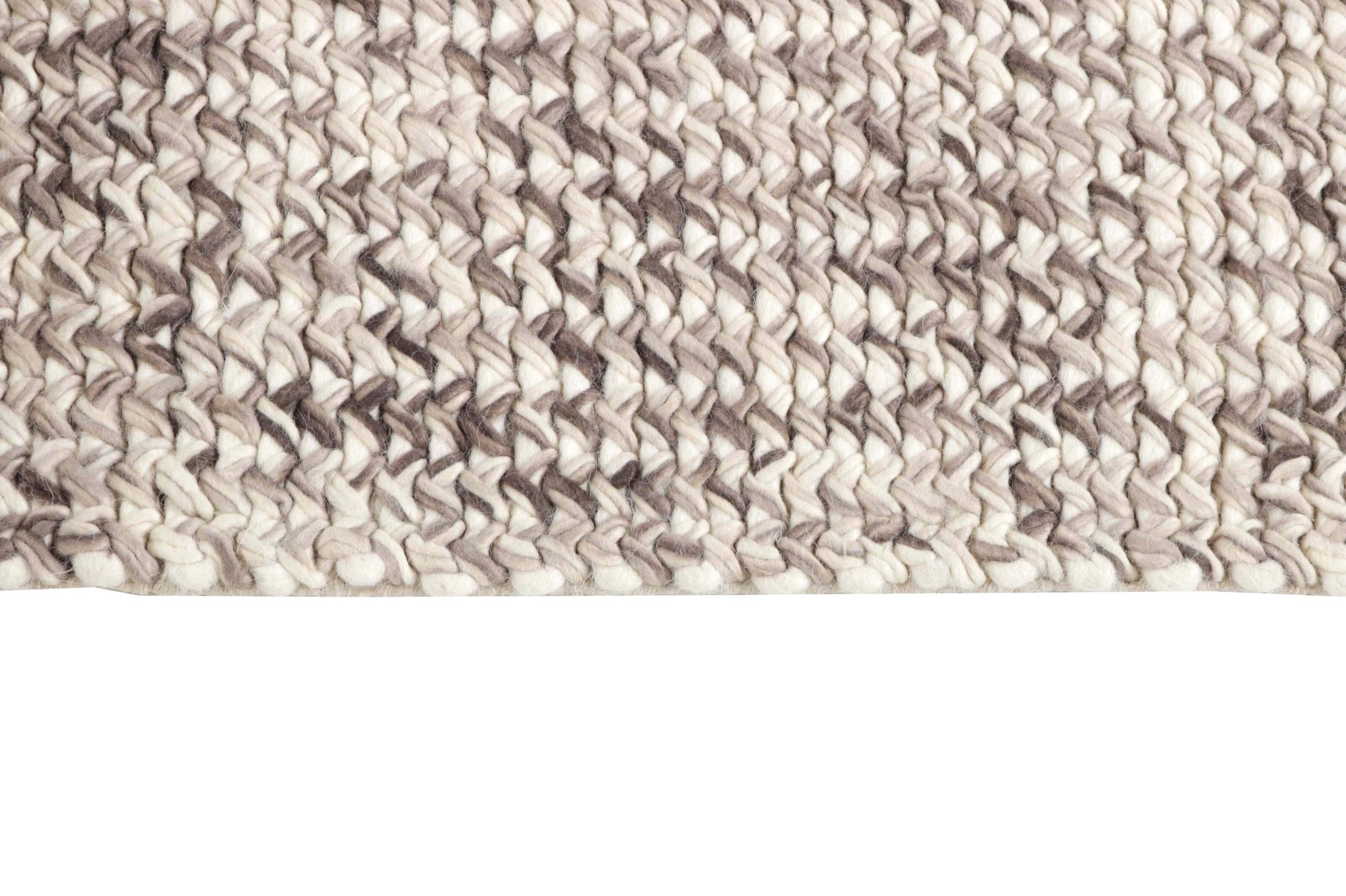 Teppich Rainbow Dove aus 80 % Wolle, 20 % Baumwolle, in Farbe/n Braun | Homerugs - Detailsicht (4)