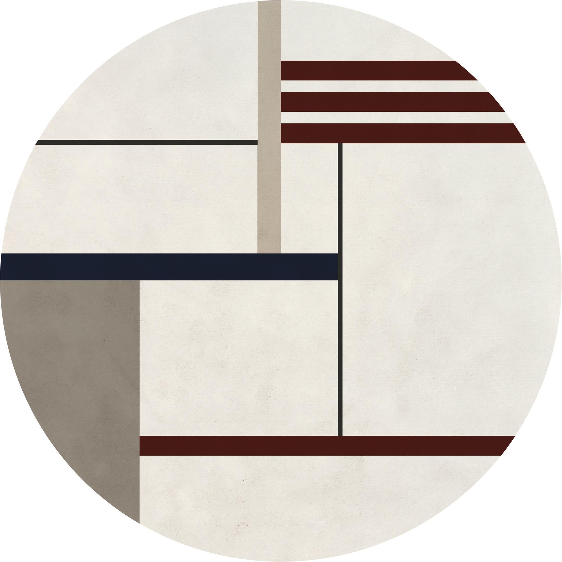Wohnzimmer Teppich Bauhaus Pure Wool Lines 89 aus 100% Wolle, in der Farbe Lines 89 | Homerugs - Raumansicht