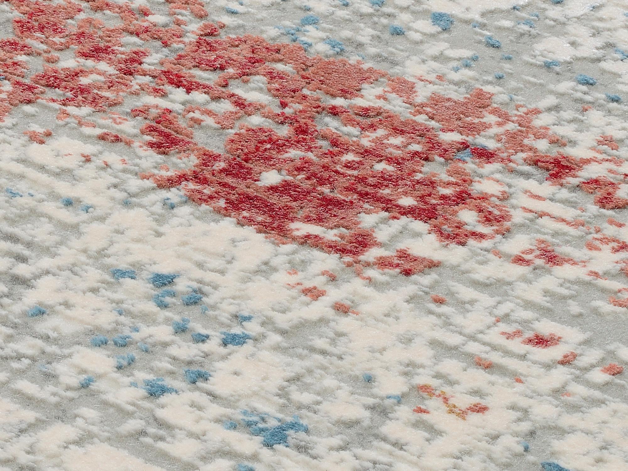 Schlafzimmer Teppich Illumination Lenor Multicolor aus 70% Viskose, 30% Polyacryl, in der Farbe Multicolor | Homerugs - Raumansicht