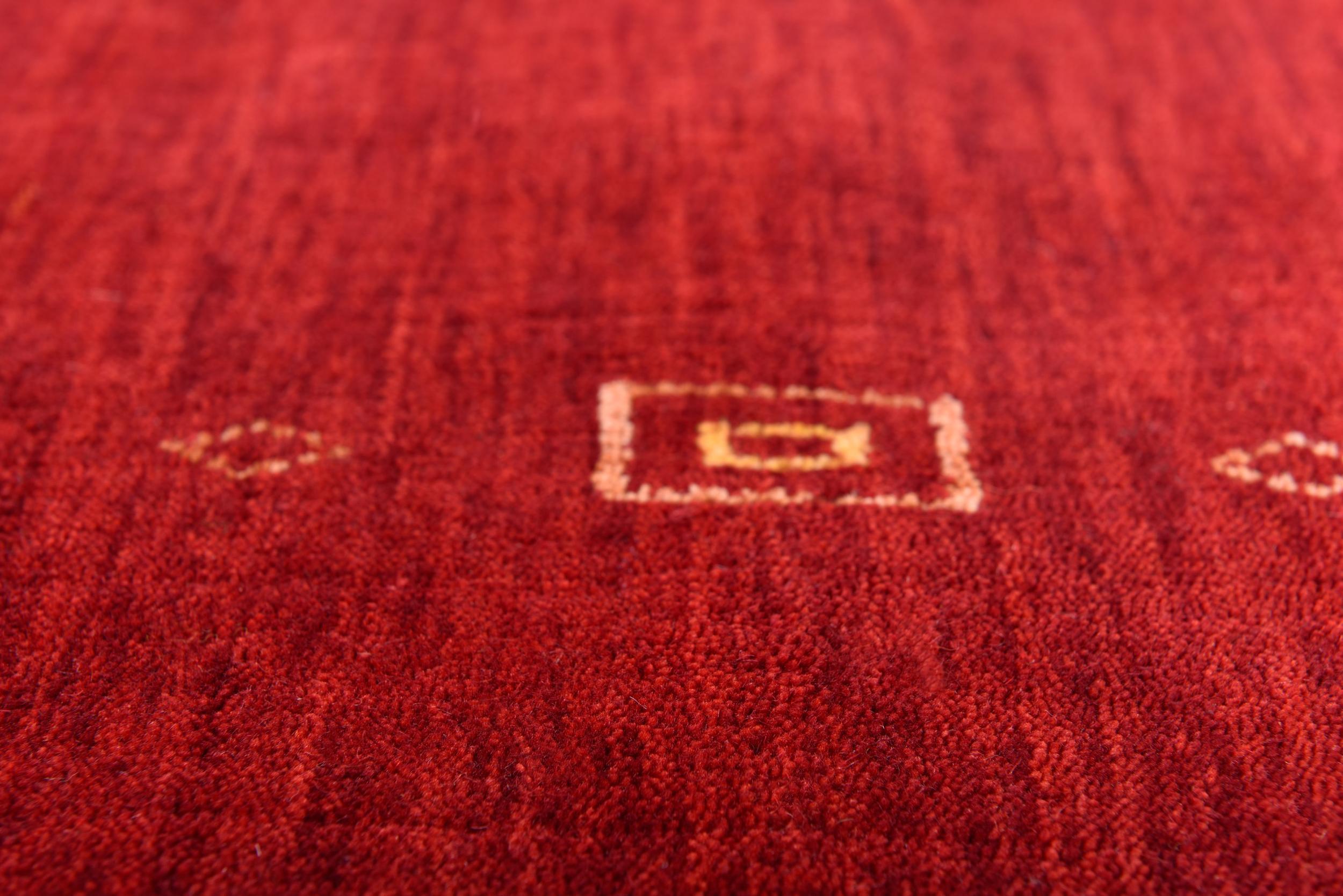 Wohnzimmer Teppich Lori Dream 3961 200 Red aus 100% Schurwolle (IWS), in der Farbe Red | Homerugs - Detailsicht (5)