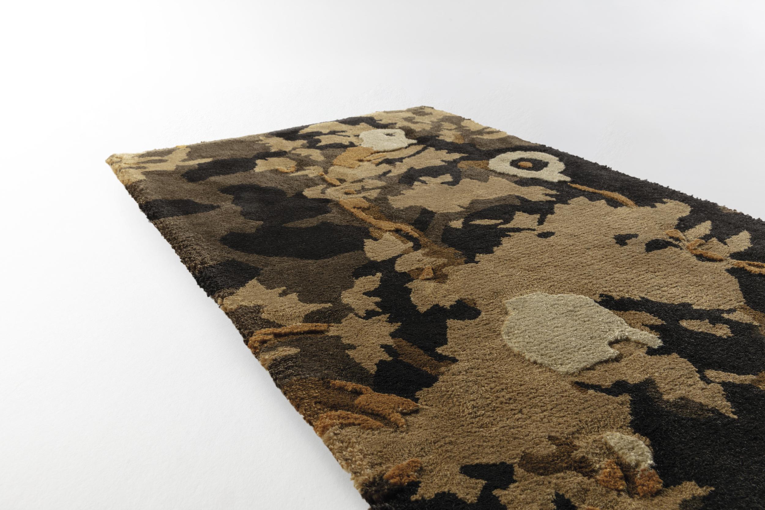 Wohnzimmer Teppich Sakura Onyx Gold aus 100% Meerseide, in der Farbe Onyx Gold | Homerugs - Detailsicht (6)