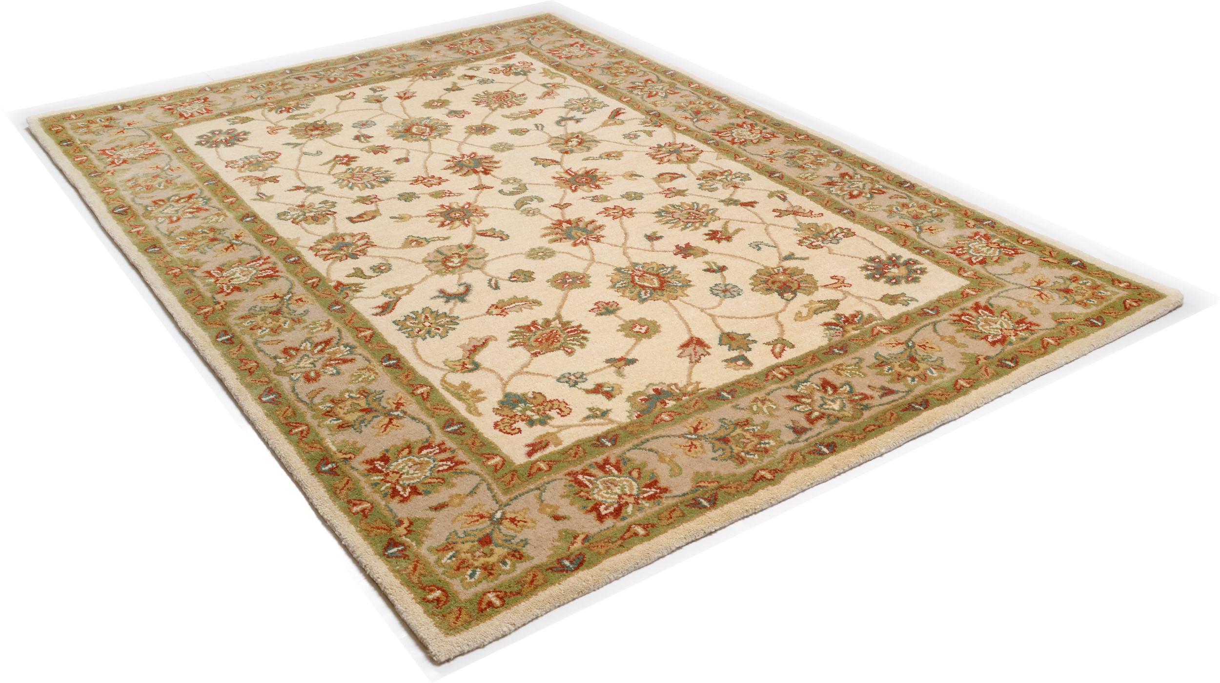 Living room rug Royal Ziegler 503 571 Cream/Brown, Natural fibre, in colour Cream/Brown | Homerugs - Room View