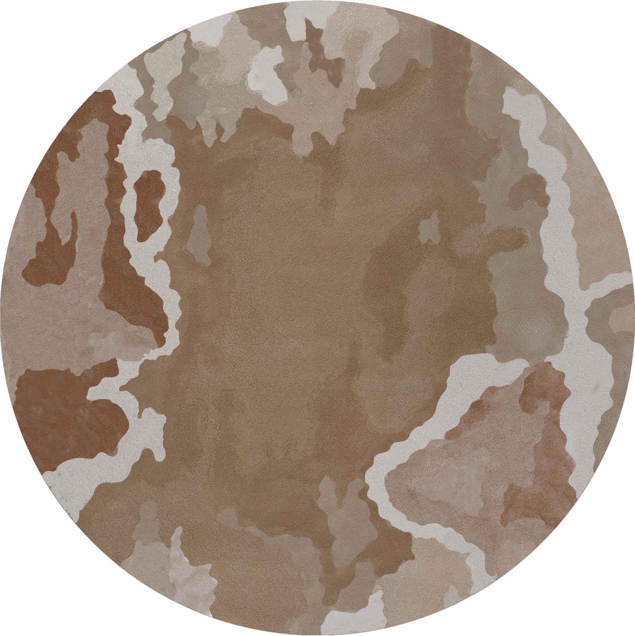 Wohnzimmer Teppich Odyssey Natural aus 86,5% Wolle - 13,5% Tencel, in der Farbe Natural | Homerugs - Draufsicht