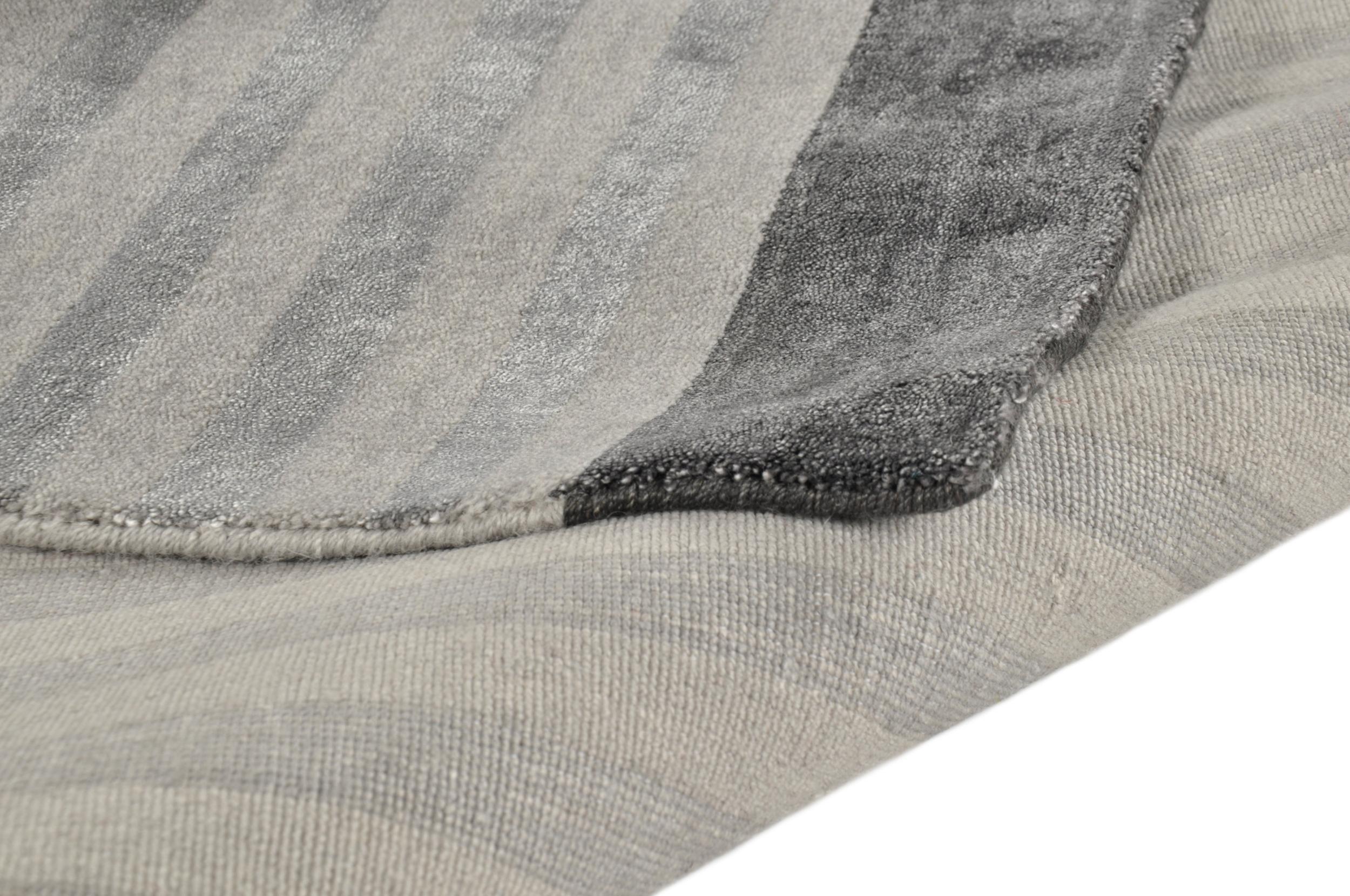 Schlafzimmer Teppich Miami 3286 655 Grey/Multi aus 60% Viscose / 40% Neuseelandwolle, in der Farbe Grey/Multi | Homerugs - Detailsicht (5)