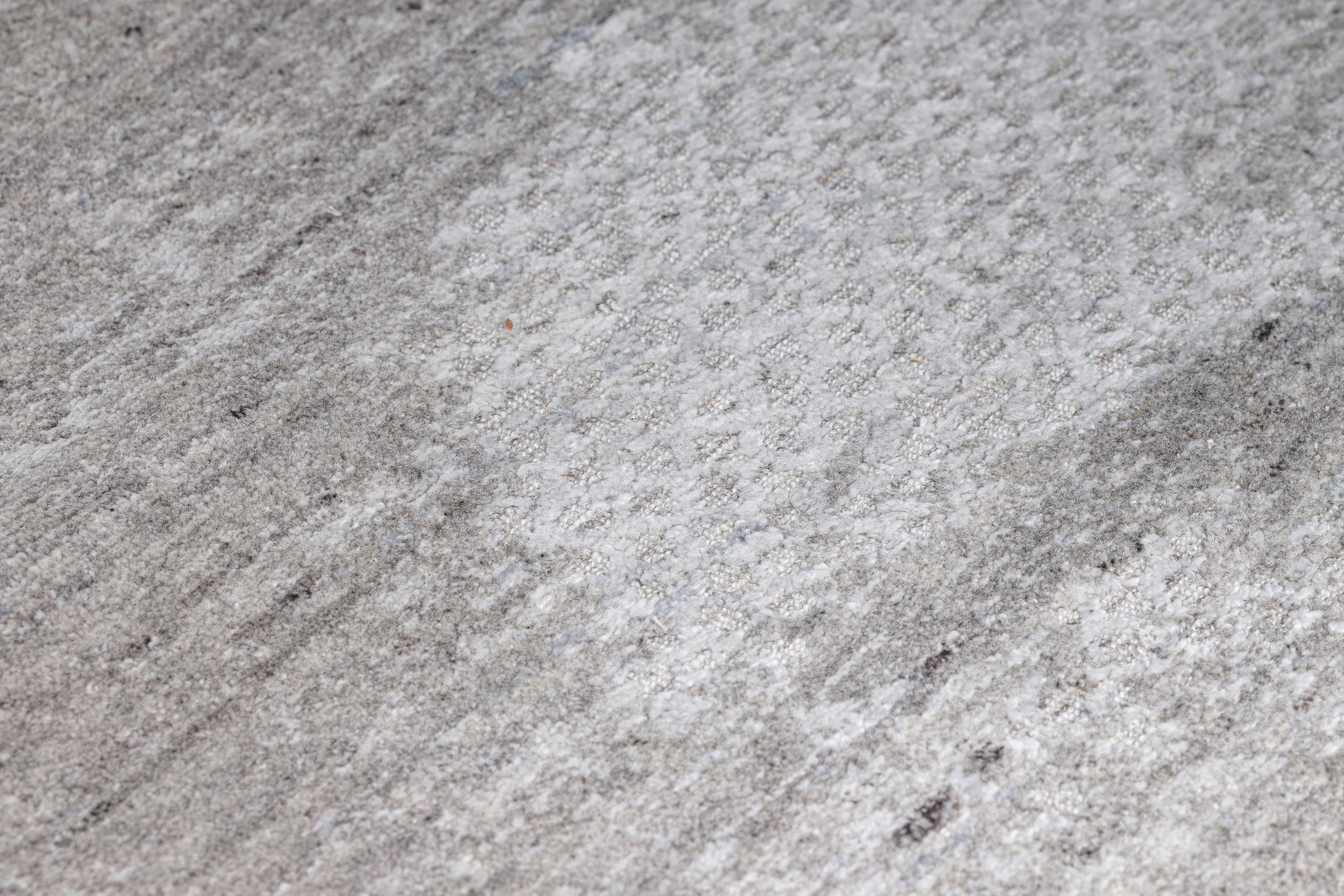 Schlafzimmer Teppich Banu Brown/Silver aus 50% Wolle, 40% Viskose, 10% Baumwolle, in der Farbe Brown/Silver | Homerugs - Detailsicht (3)