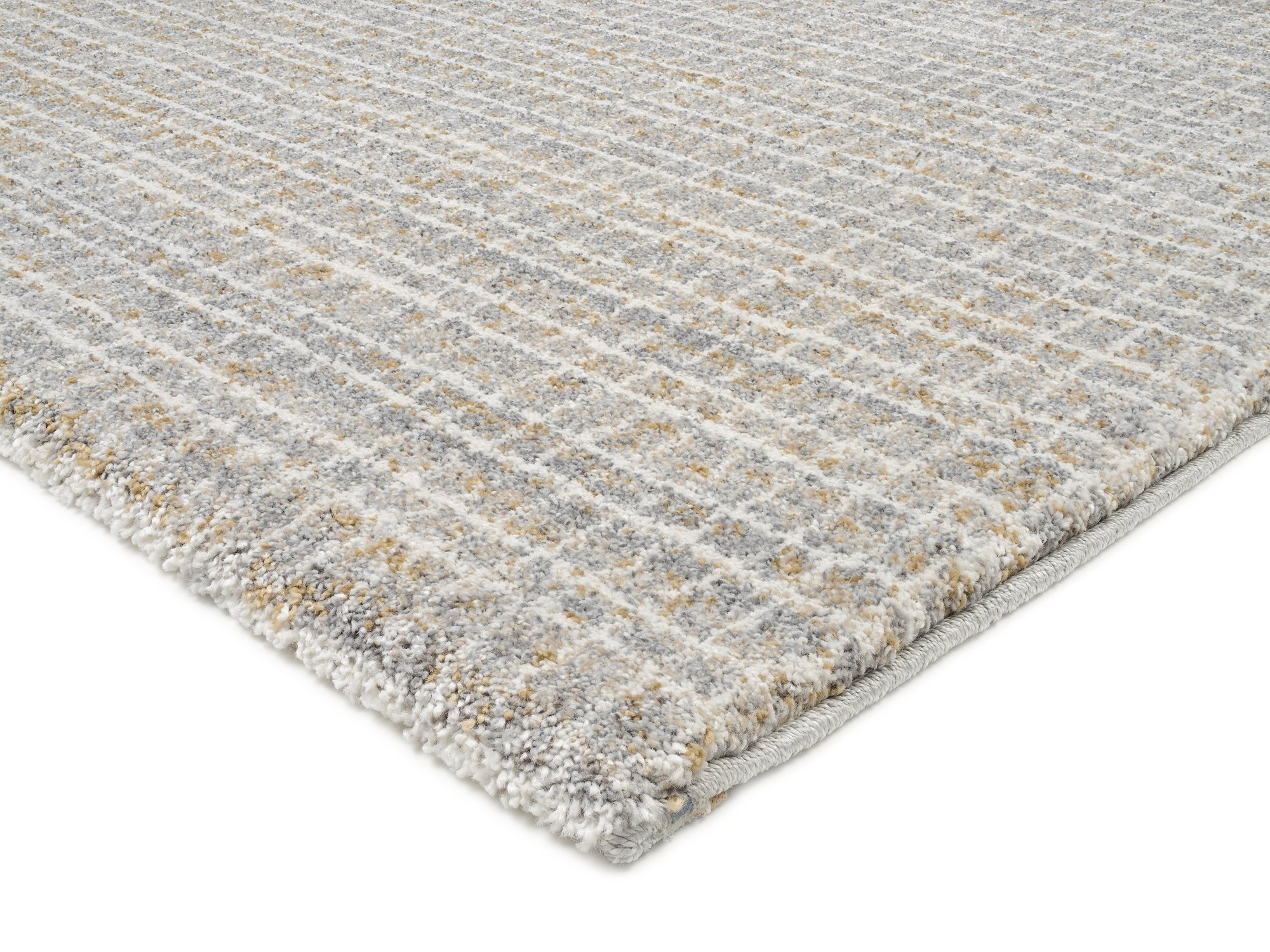 Frisé-Teppich New Villa Geo Grau-Creme | Homerugs - Dein TEPPICH-Onlineshop | Mood view