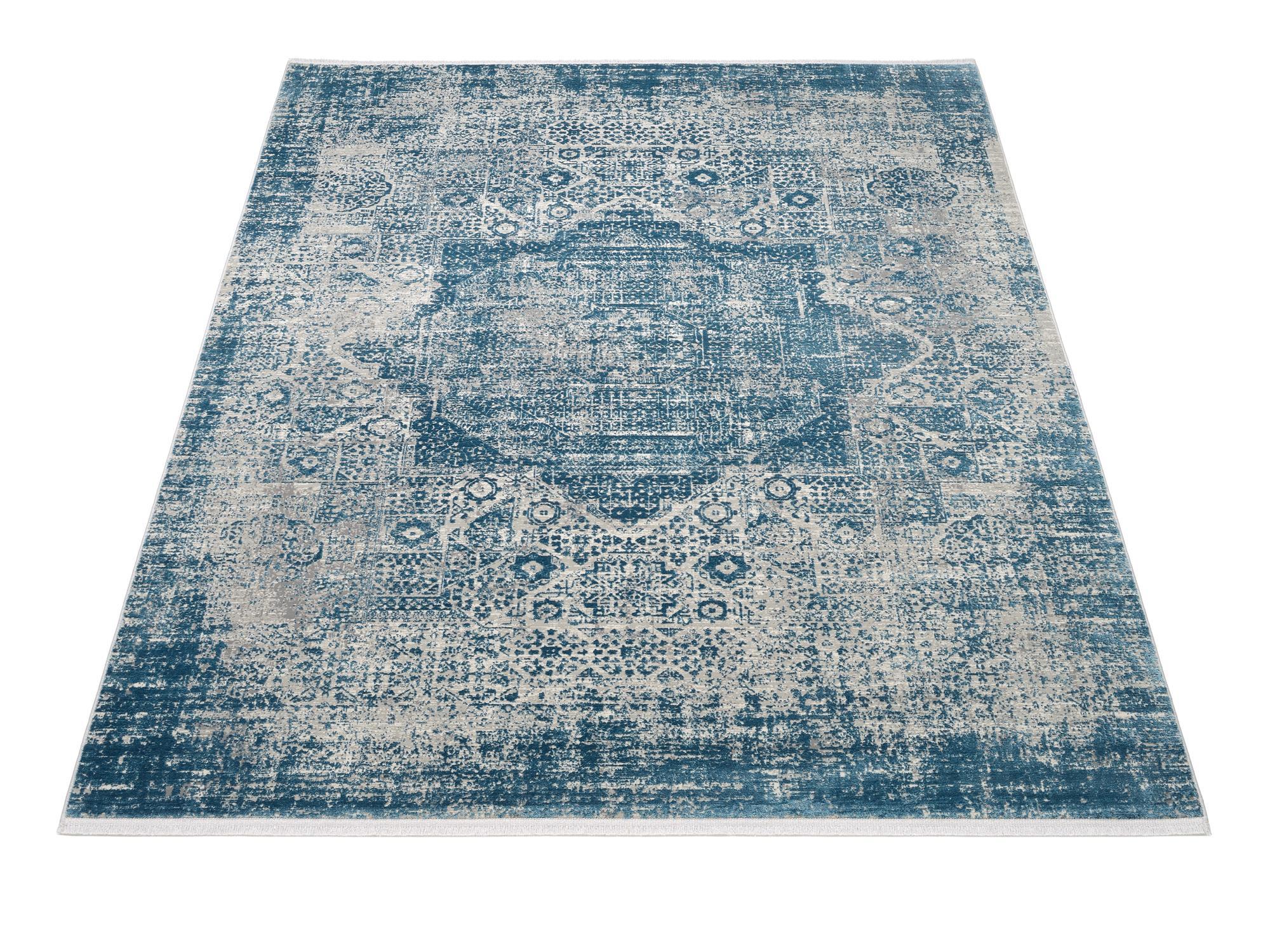 Designer-Teppich Manhattan 02 Blau | Homerugs - Dein TEPPICH-Onlineshop | Mood view